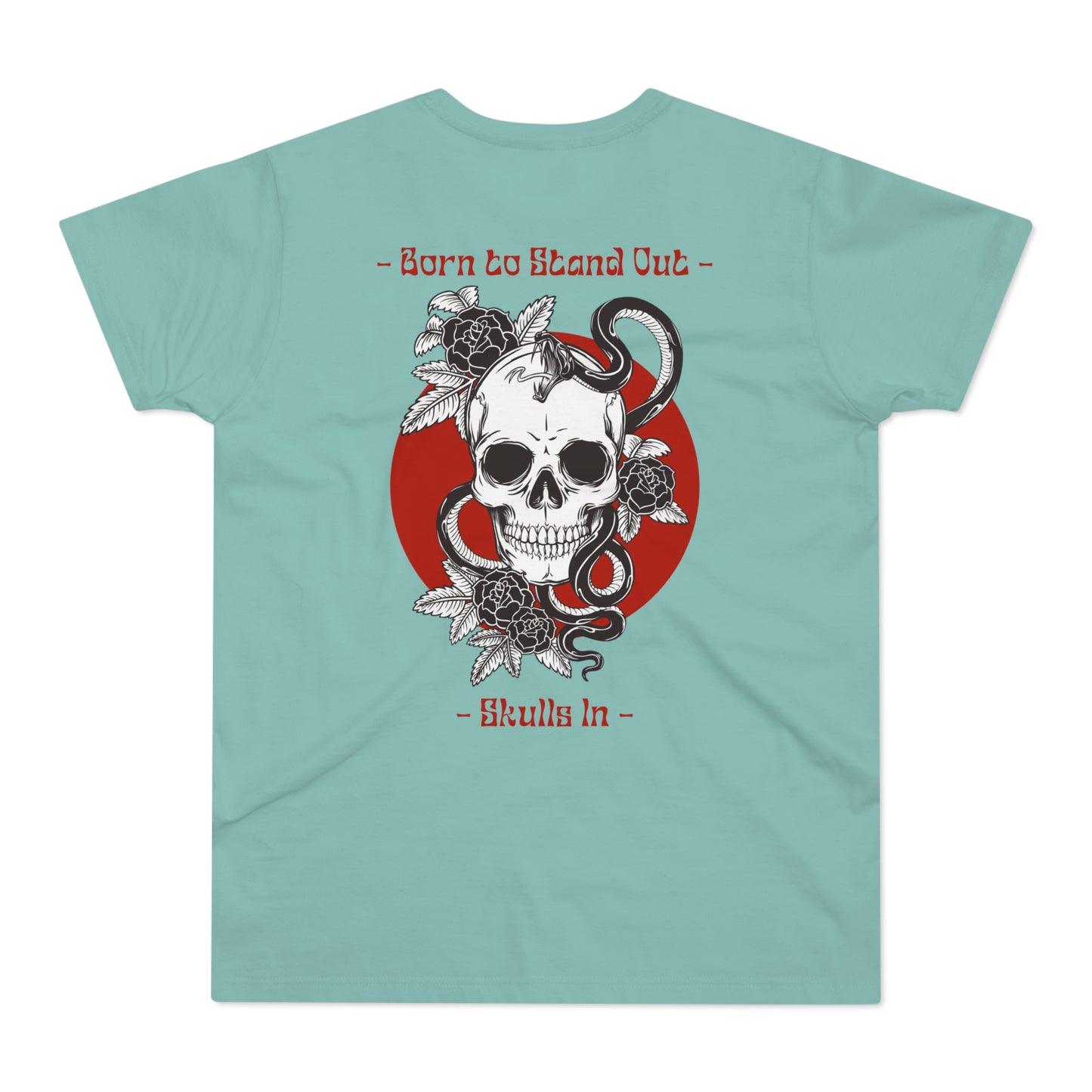 Skulls & Snakes Graphic Tee - 'The Catch' Design for Bold Men