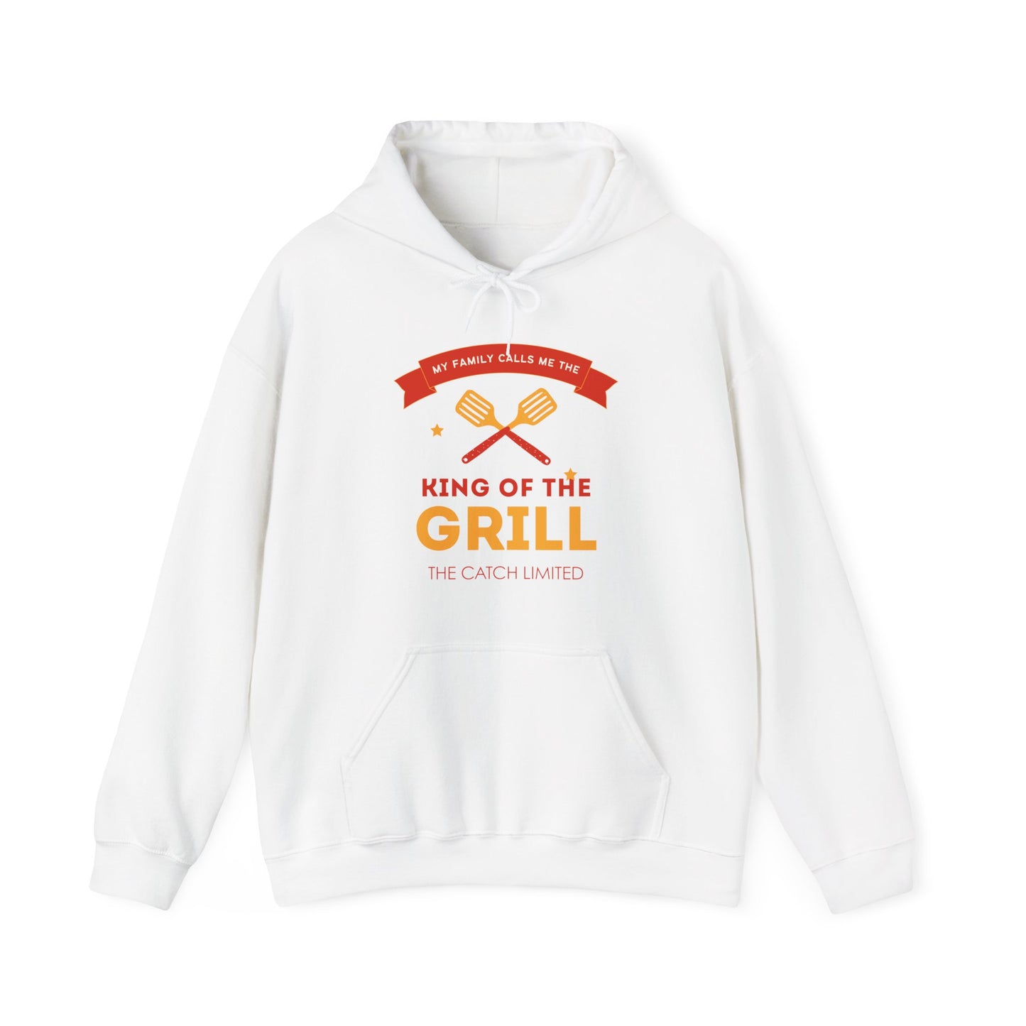 King of the Grill Heavy Blend™ Hooded Sweatshirt, BBQ Sweatshirt, Father's Day Gift, Grilling Hoodie, Casual Comfort Wear - THE CATCH