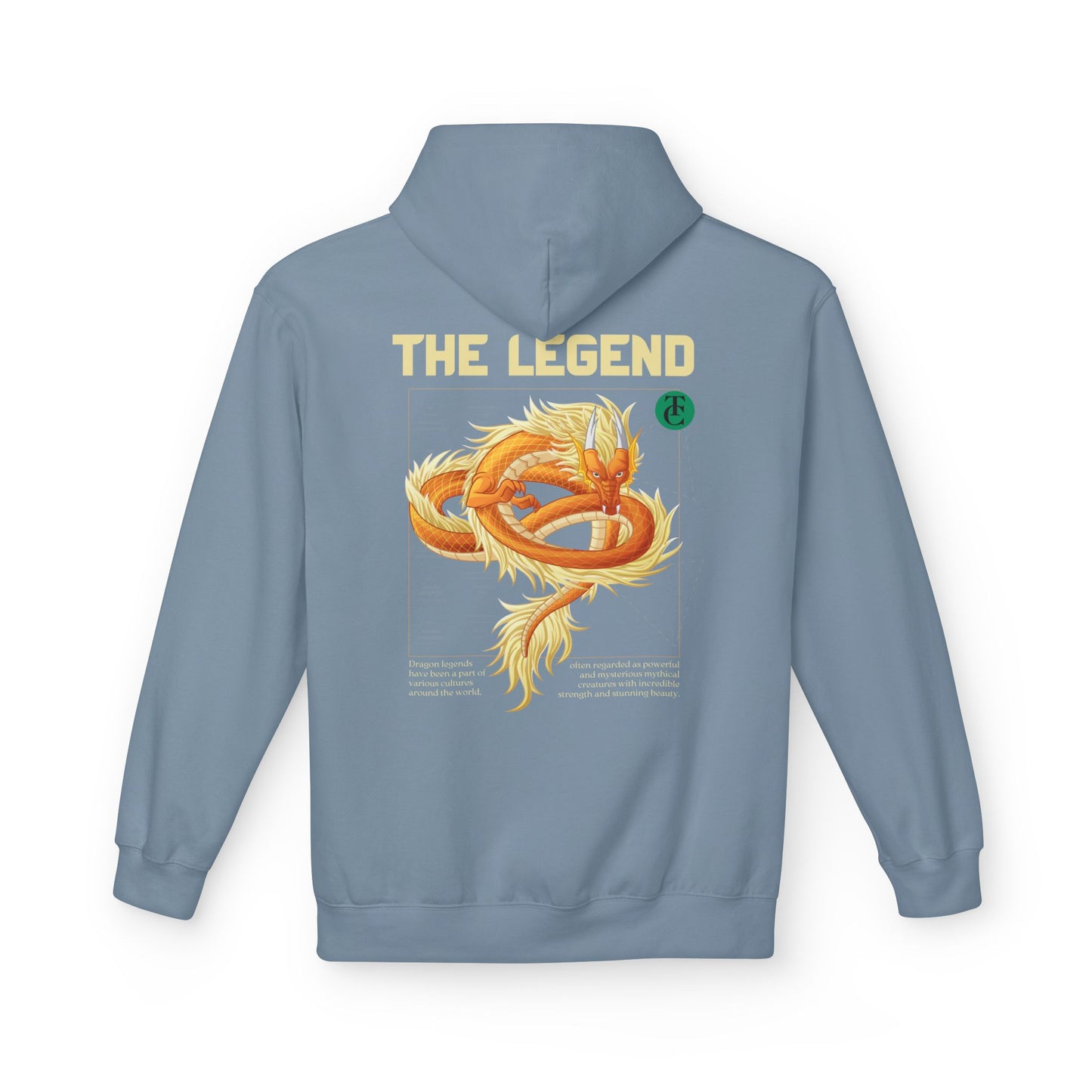 The Legend Dragon Hoodie - Midweight Softstyle Fleece