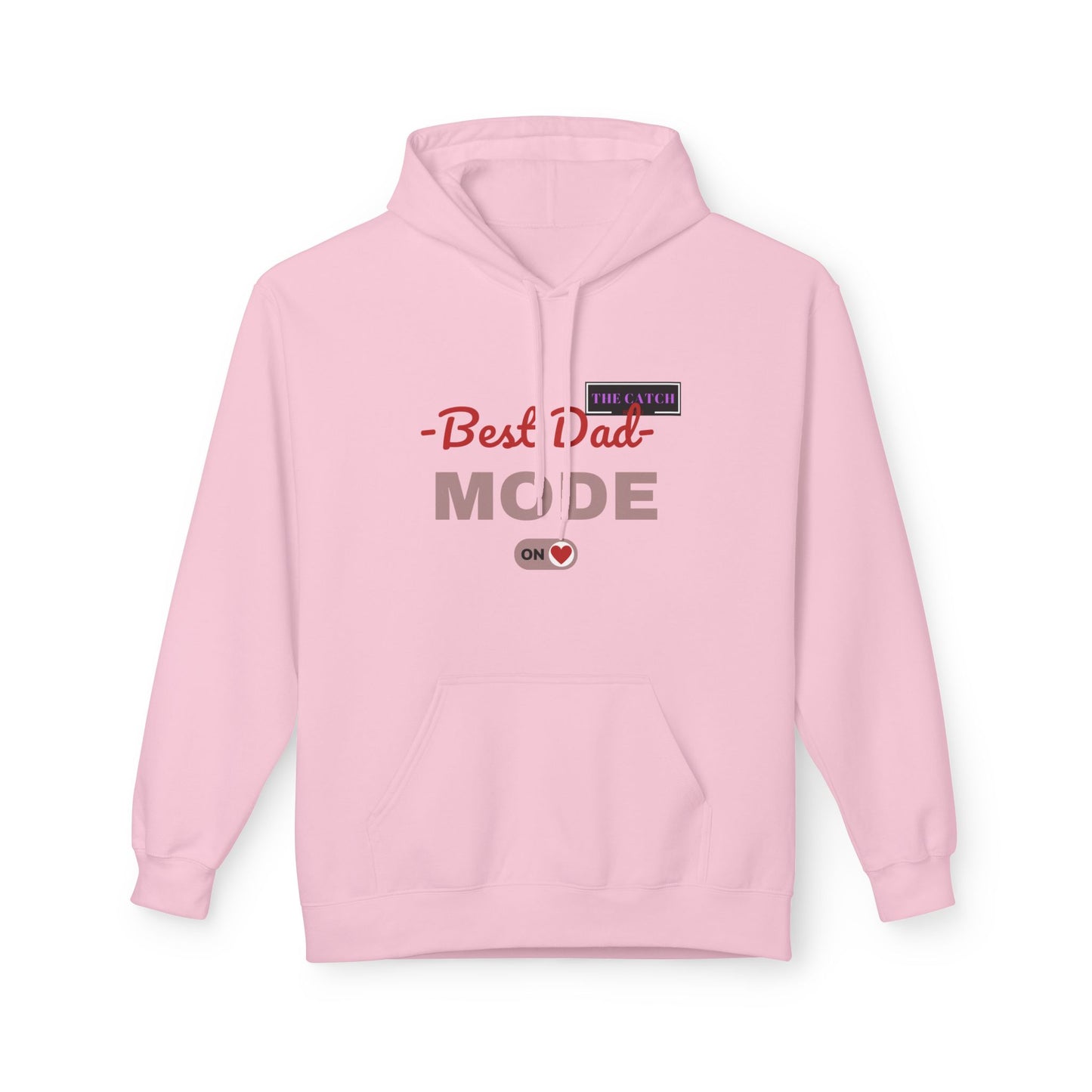 Best Dad Mode Fleece Hoodie, Comfortable Gift for Fathers, Dad Apparel, Cozy Hoodie for Men, Parent Gift, Casual Wear - THE CATCH