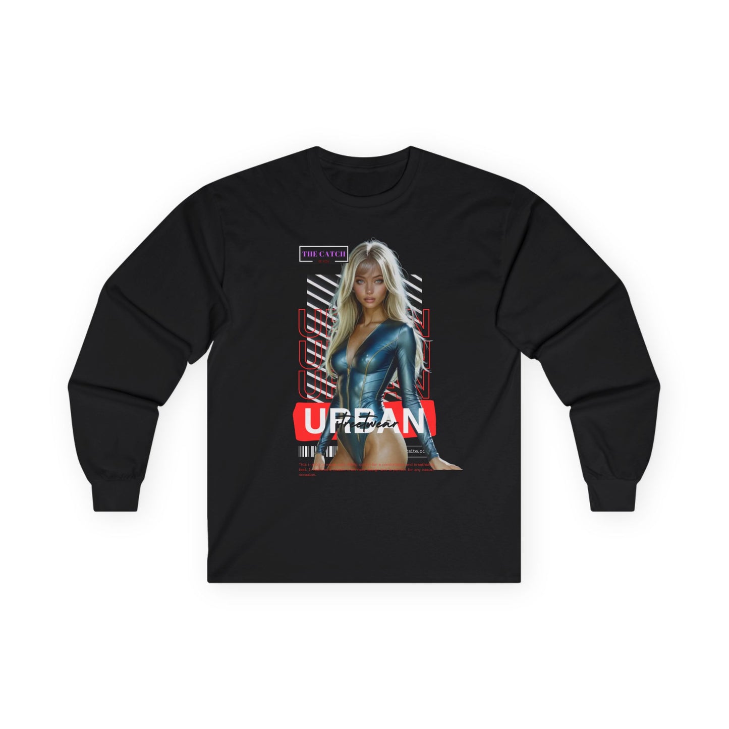 Urban Style Long Sleeve Tee - Trendy Fashion Graphic Shirt - THE CATCH