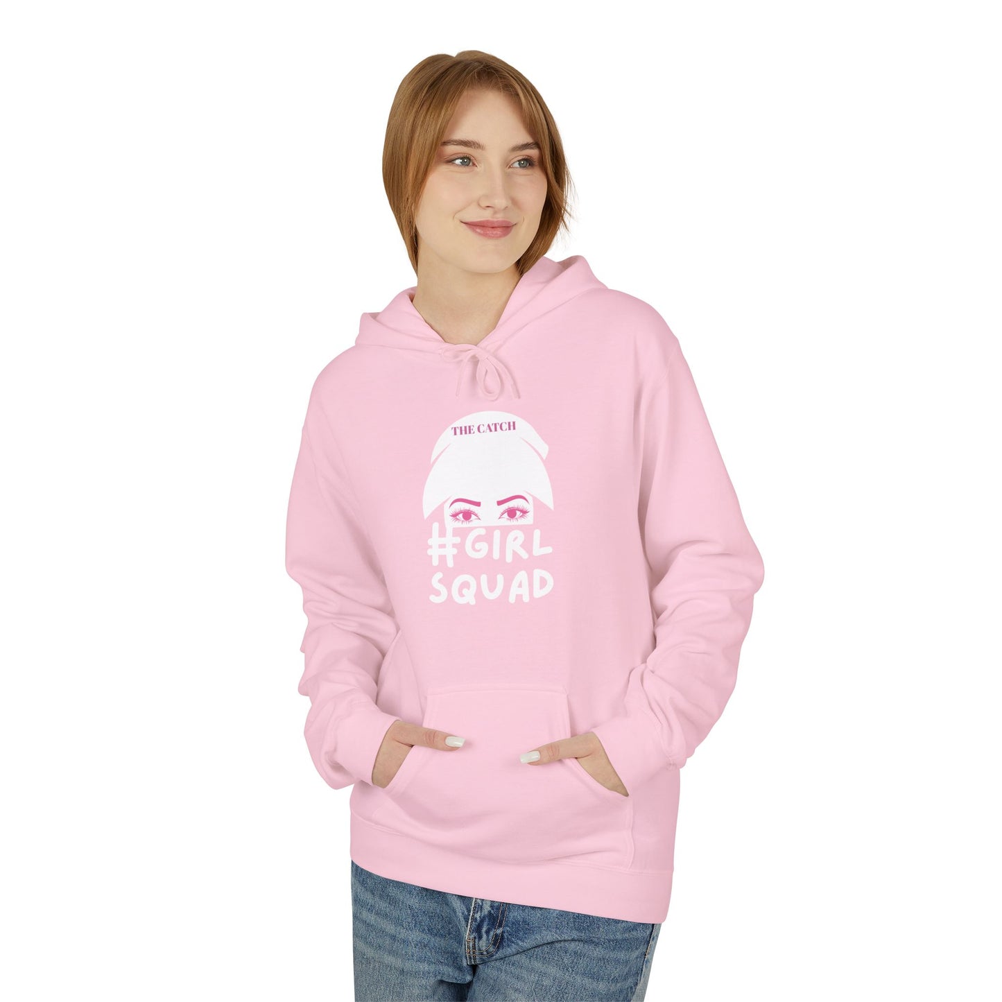 #GirlSquad Softstyle Fleece Hoodie – Perfect for Friends' Gatherings & Cozy Days
