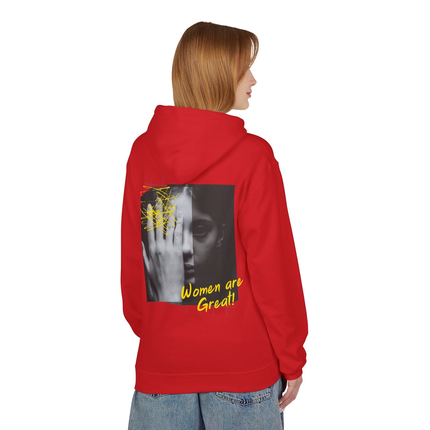 Empowering Women's Fleece Hoodie - "Strong Women Don't Wilt, They Bloom"