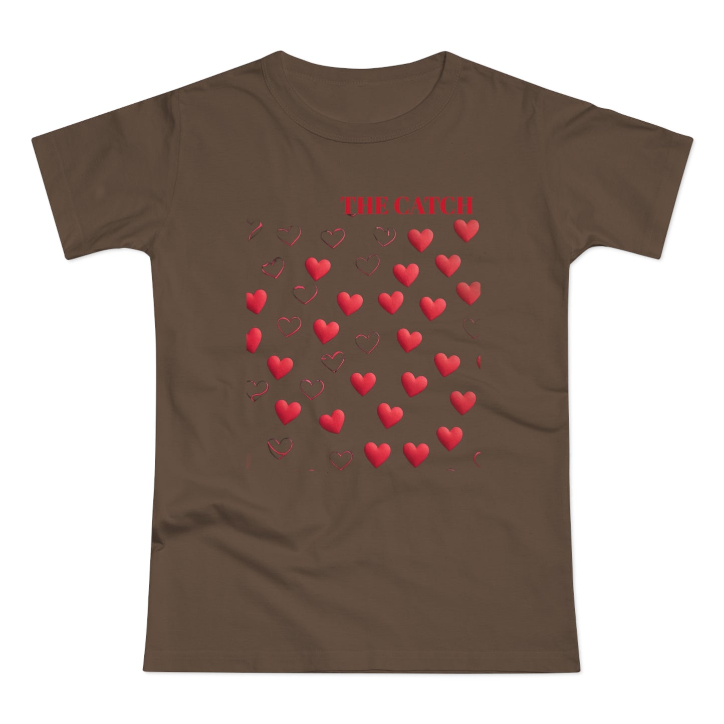 Romantic Hearts Women's T-Shirt - 'The Catch' Design - THE CATCH