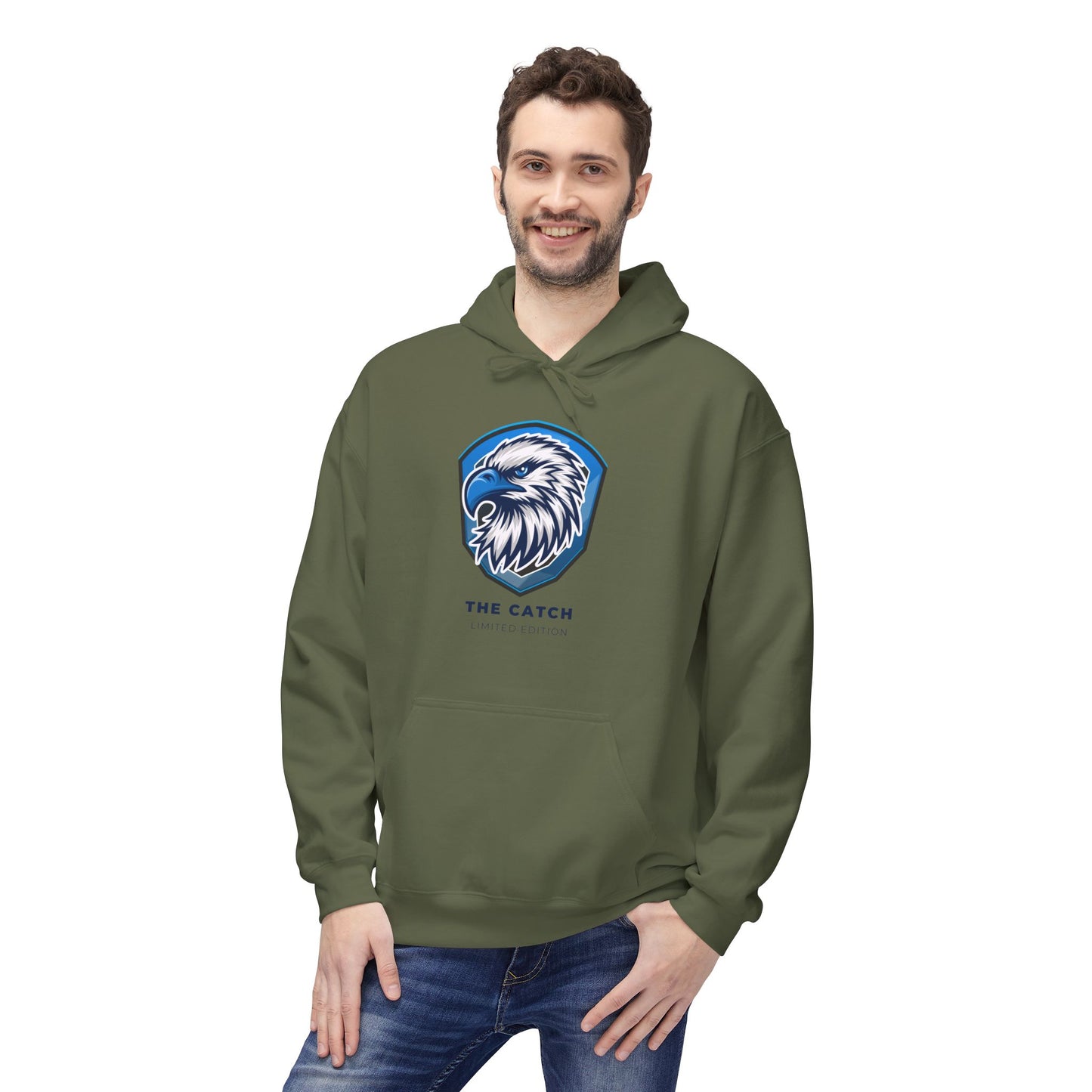 Eagle Graphic Fleece Hoodie - Warm, Stylish, Perfect for Outdoors, Gifts for Nature Lovers, Adventure Apparels, Casual Wear