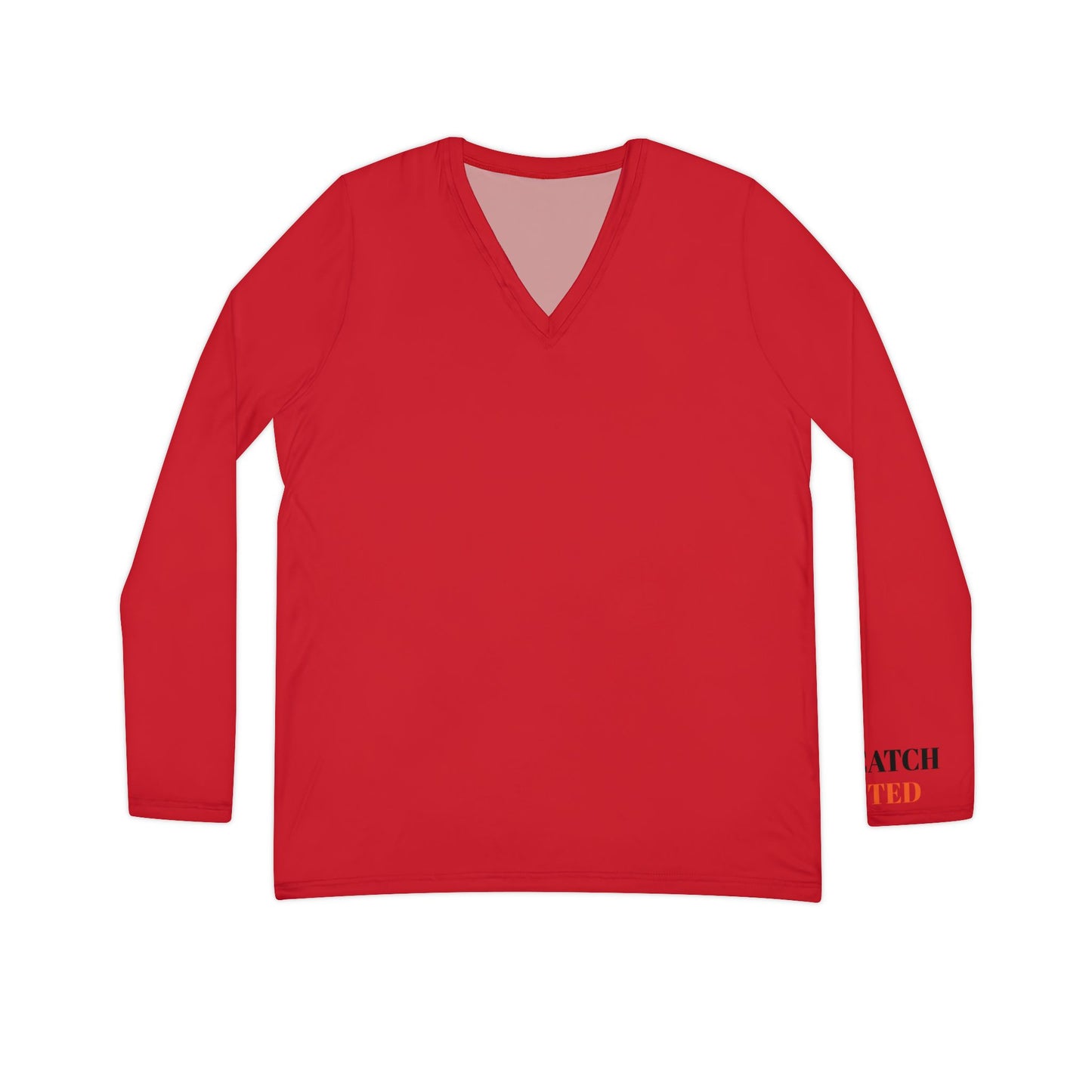 Women's Long Sleeve V-neck Shirt (AOP) - THE CATCH
