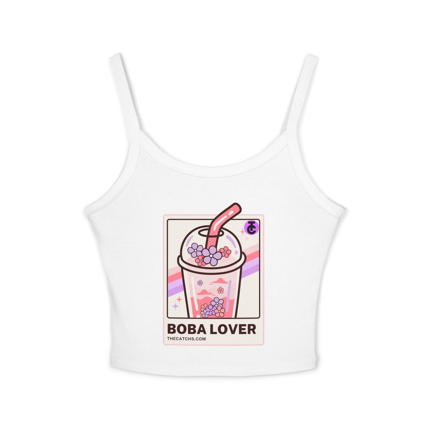 Boba Lover Women's Spaghetti Strap Tank Top | Cute Summer Top, Bubble Tea Apparel, Gift for Boba Fans, Casual Wear, Hot Weather Style - THE CATCH