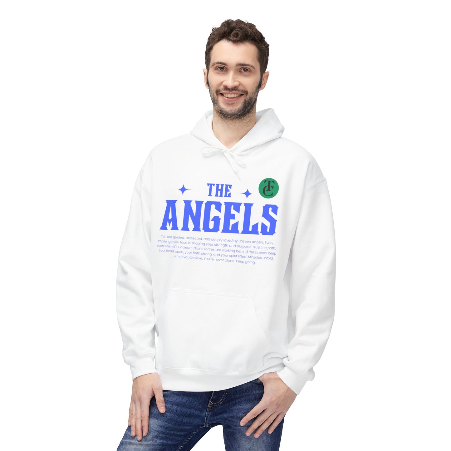 Angels Graphic Hoodie -Midweight Softstyle Fleece for Casual Comfort - THE CATCH