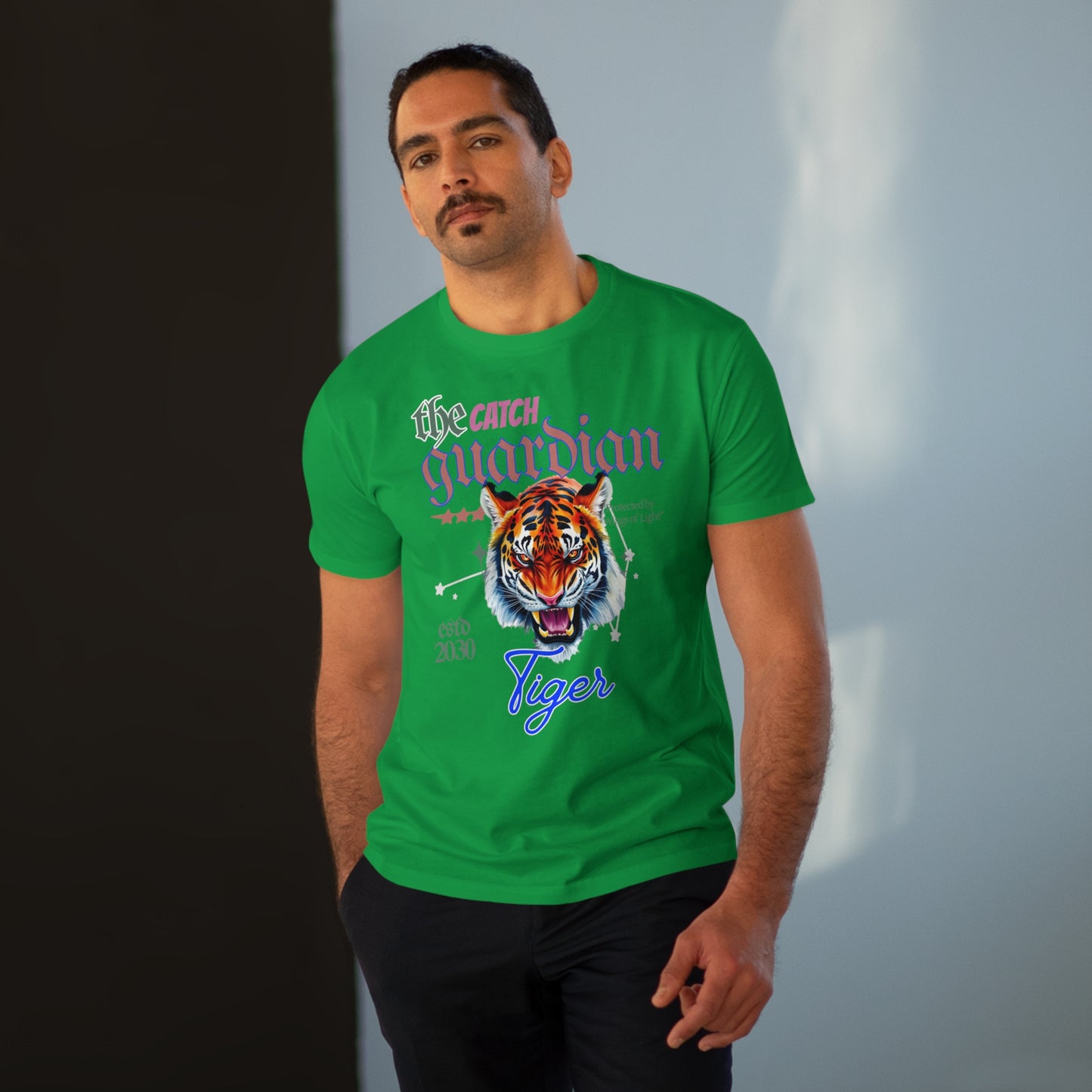 Men's Modern-fit Tiger Graphic Tee - The Catch Guardian 2030