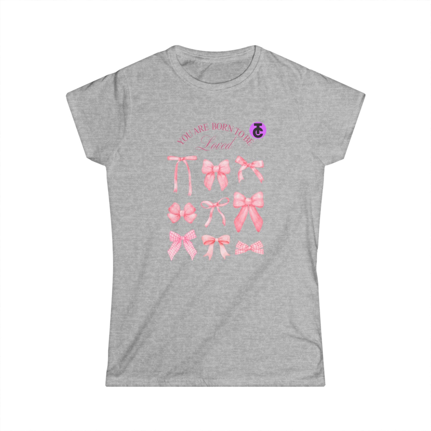 Chic Bow-Themed Women's Softstyle Tee - Perfect for Casual Days, Birthdays, and Celebrations, Birthday Gift, Cute Graphic Shirt - THE CATCH