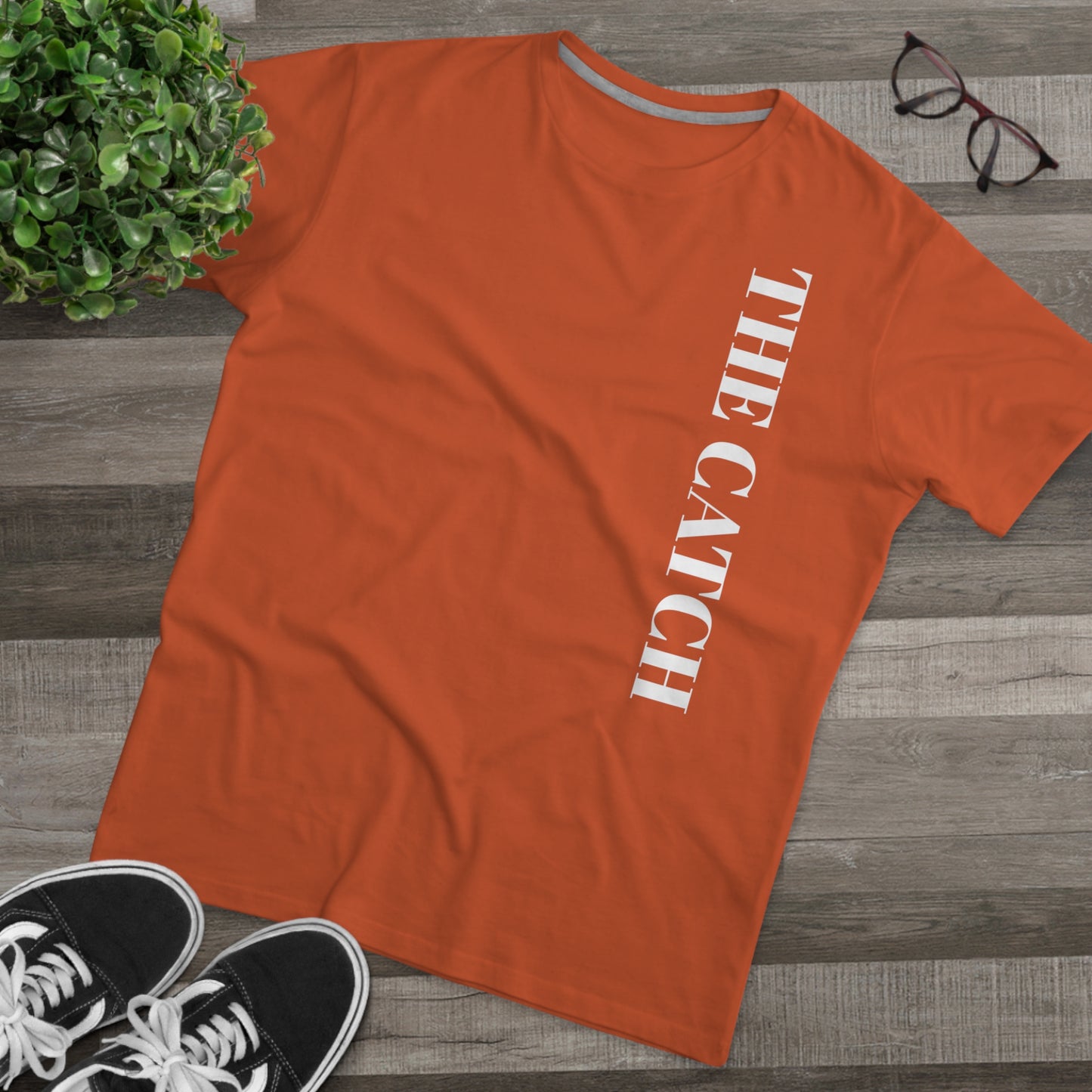 Men's Modern-Fit Tee - Stylish Casual Tee with "THE CATCH" Design