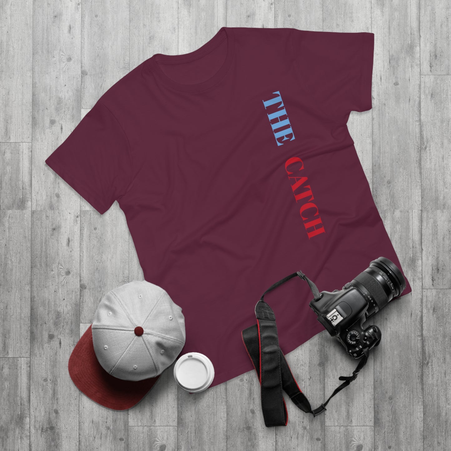 Men's Graphic T-Shirt - 'The Catch' Fallen Angel Design
