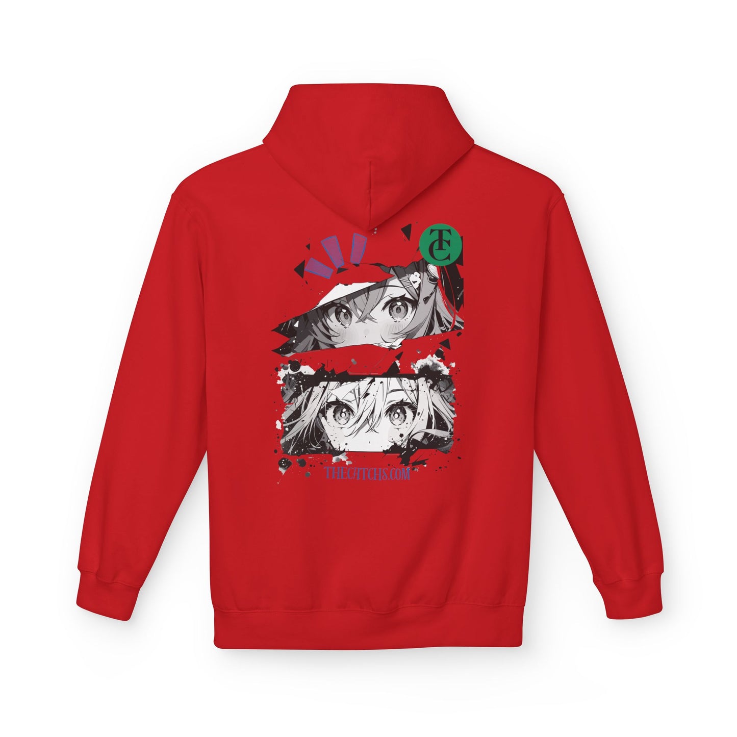 Midweight Fleece Hoodie with Eye-Catching Graphic Design