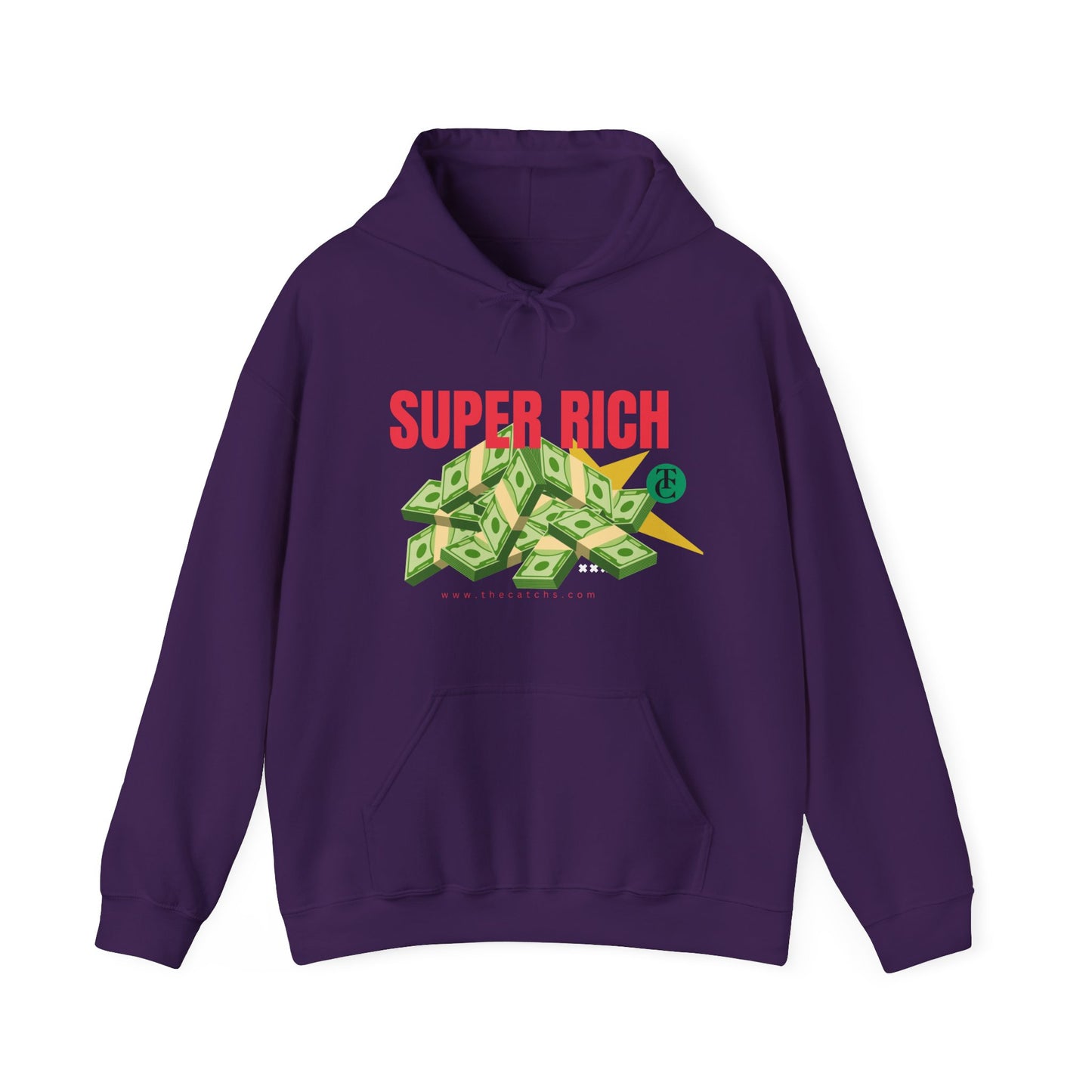 Super Rich Hoodie: Casual, Trendy Sweatshirt for Wealth Enthusiasts, Perfect Gift for Birthdays, Graduations, Holidays - THE CATCH