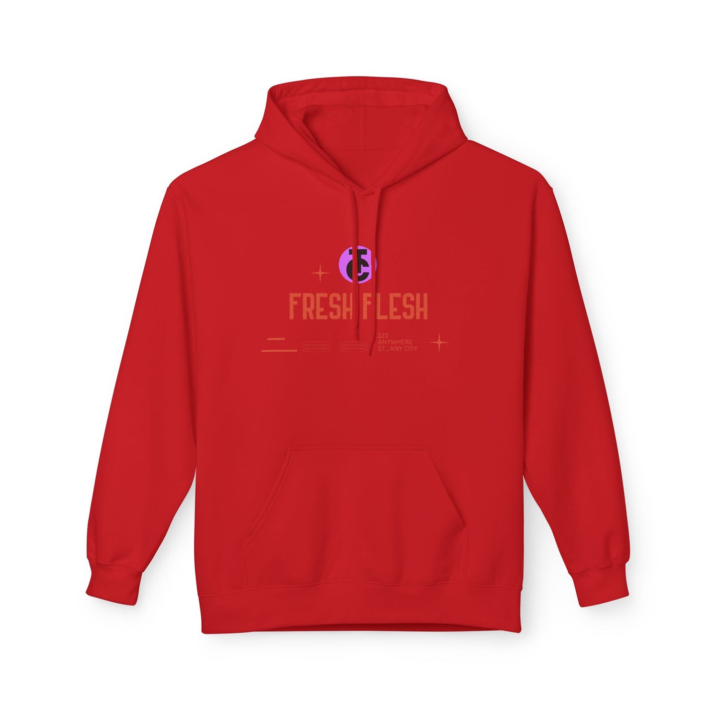 Fresh Flesh Graphic Hoodie for Trendsetters Midweight Fleece Sweatshirt - THE CATCH