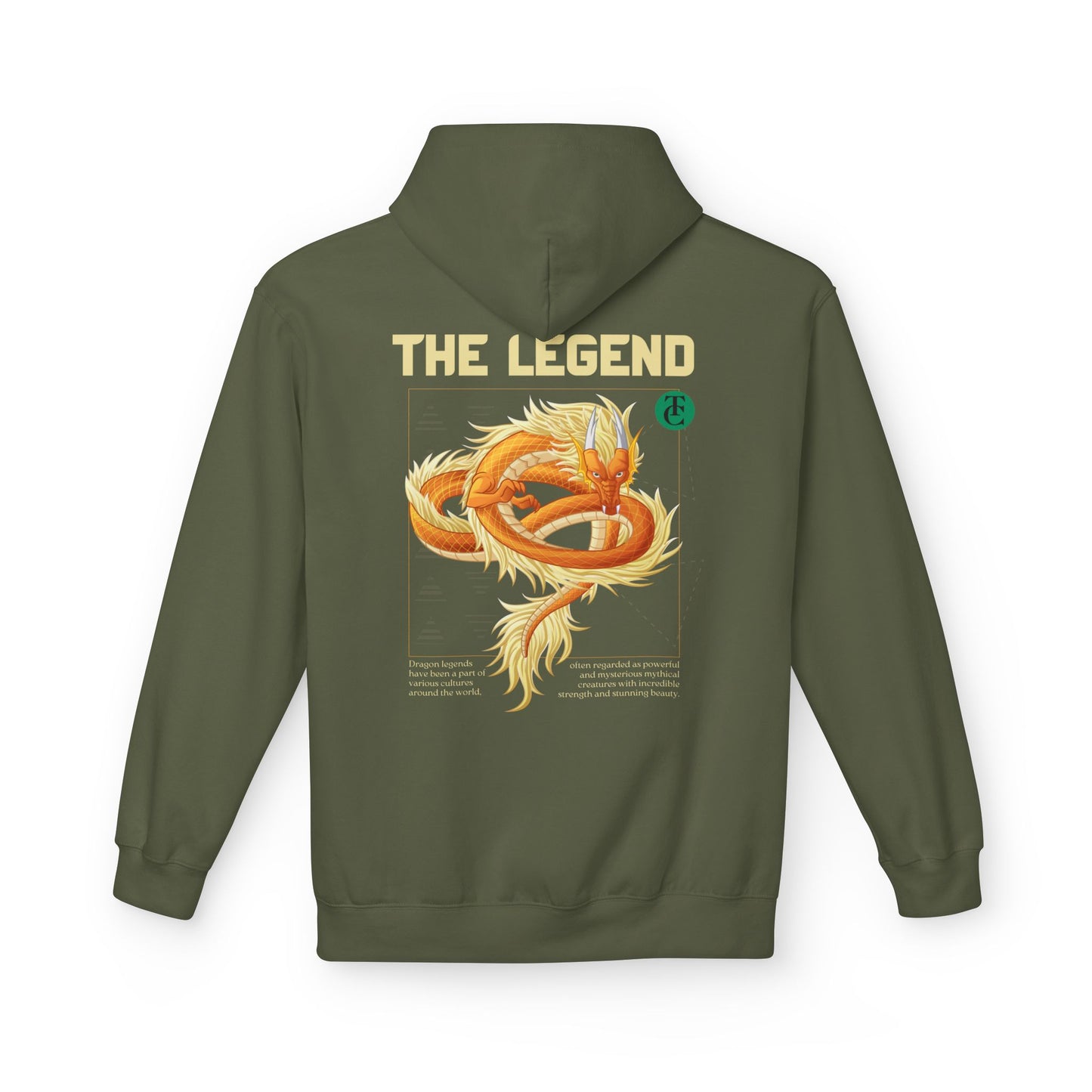 The Legend Dragon Hoodie - Midweight Softstyle Fleece