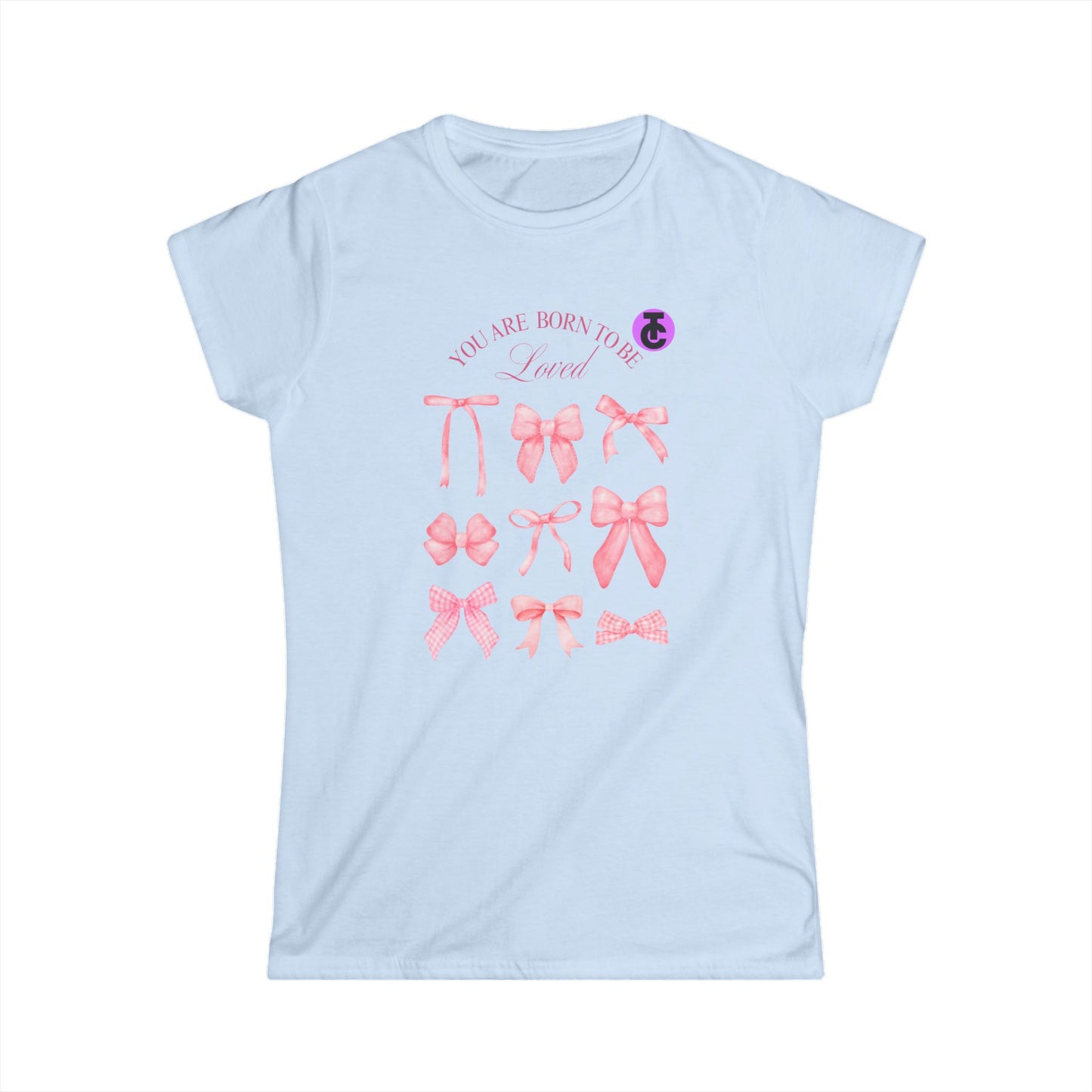 Chic Bow-Themed Women's Softstyle Tee - Perfect for Casual Days, Birthdays, and Celebrations, Birthday Gift, Cute Graphic Shirt - THE CATCH