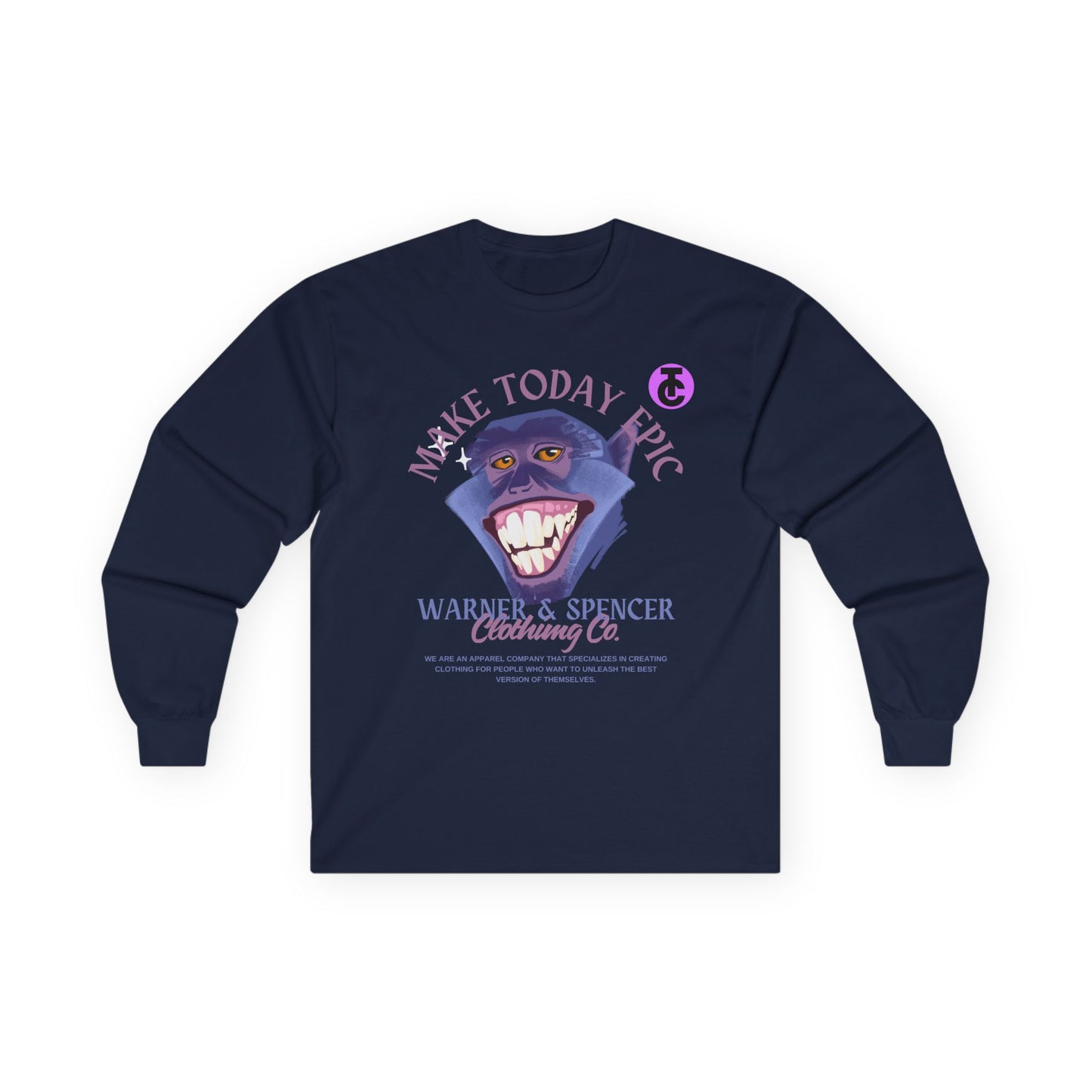 Make Today Epic Long Sleeve Tee - Fun Graphic Shirt for Everyday Wear