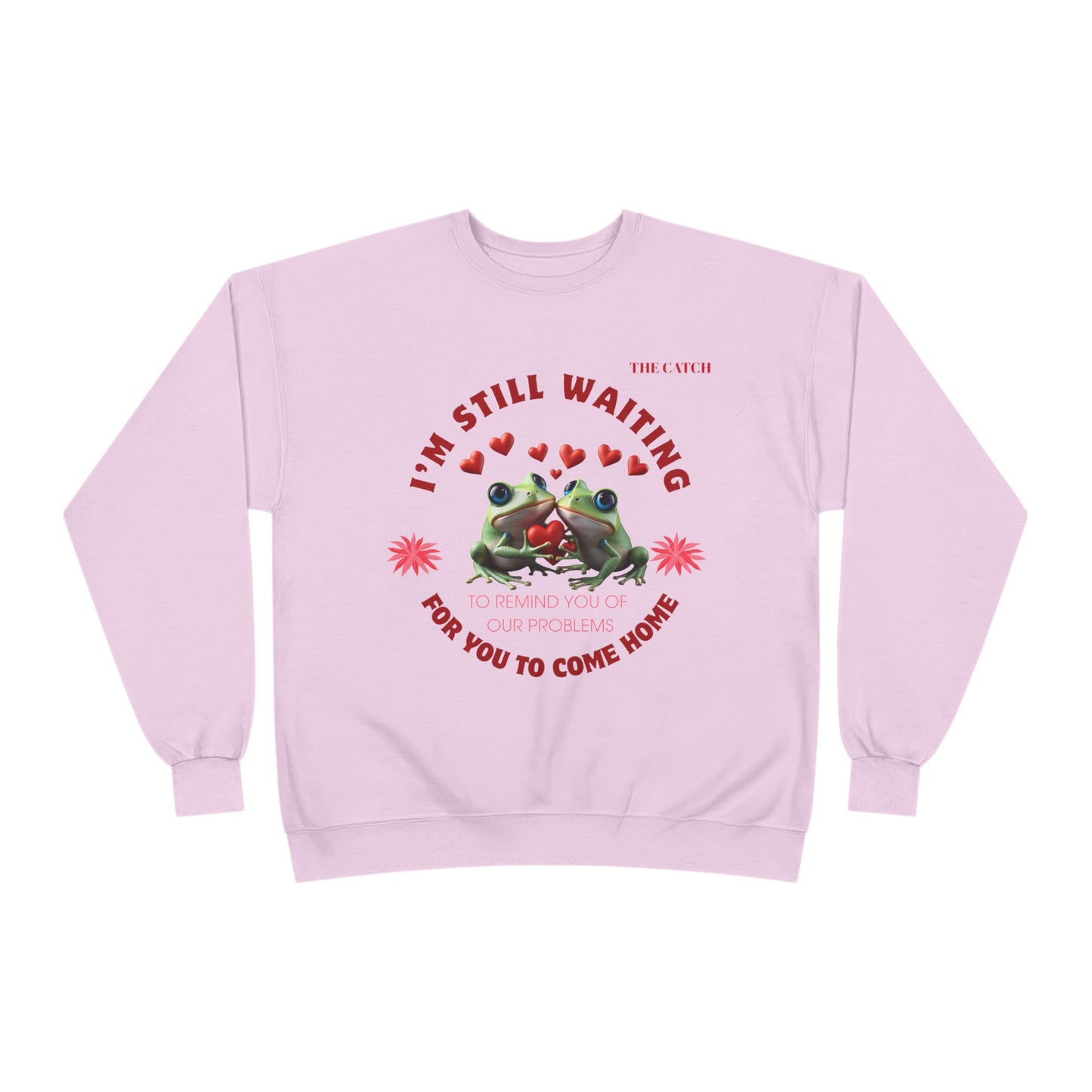 Eco-Friendly Frog Crewneck Sweatshirt - "I’m Still Waiting for You to Come Home"