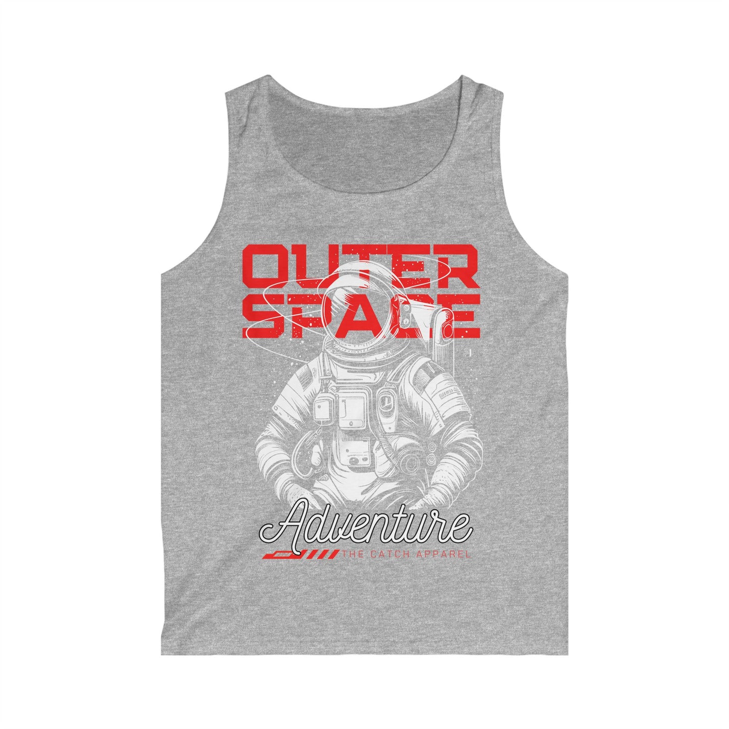 Men's Astronaut Adventure Tank Top - Outer Space Graphic Tee
