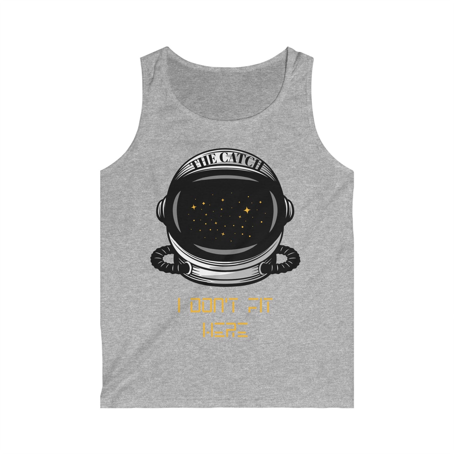 Astronaut Graphic Tank Top - "I Don't Fit Here" for Space Lovers