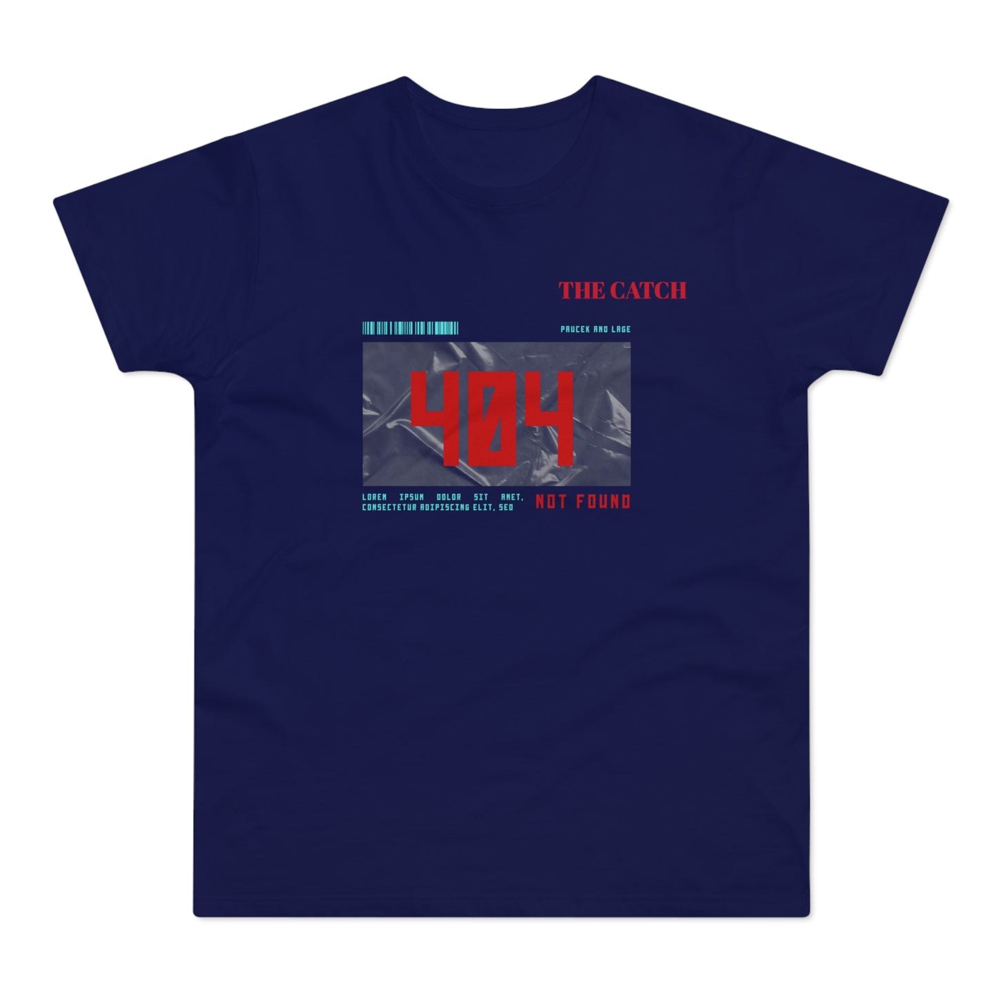 404 Not Found Graphic T-Shirt for Men - Casual Retro Tee
