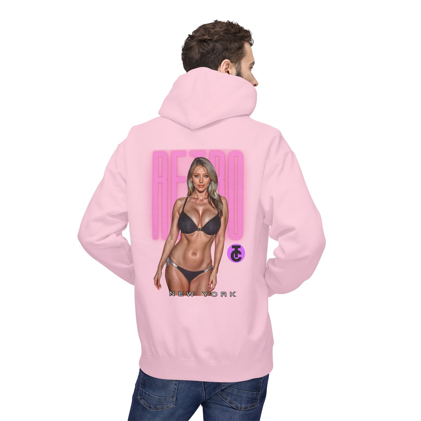 Retro New York Fleece Hoodie, 80s Style Sweatshirt, Vintage Hoodie, Casual Streetwear, Trending Fashion