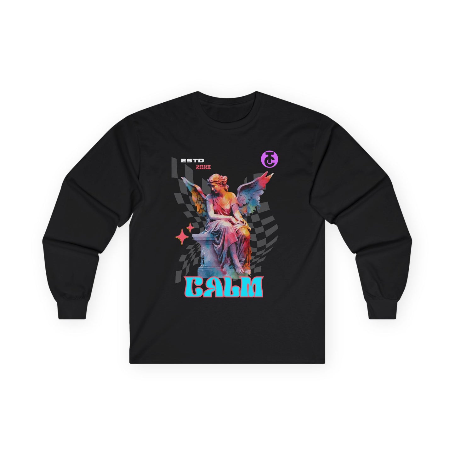 Calm Angel Long Sleeve Tee - Ultra Cotton Graphic Tee - THE CATCH