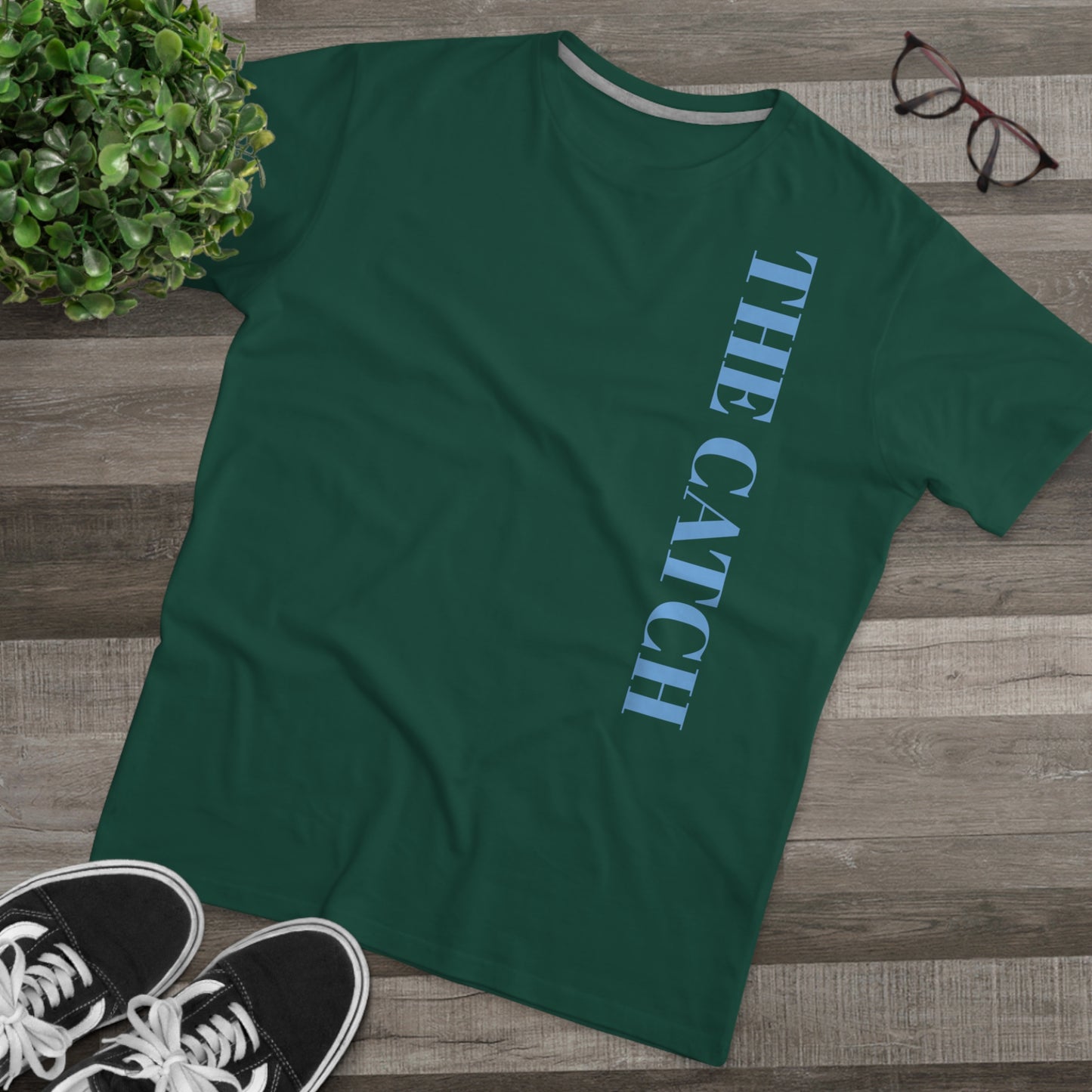 Men's Modern-fit Tee - 'The Catch' Graphic Tee with 'Reincarnation' Design