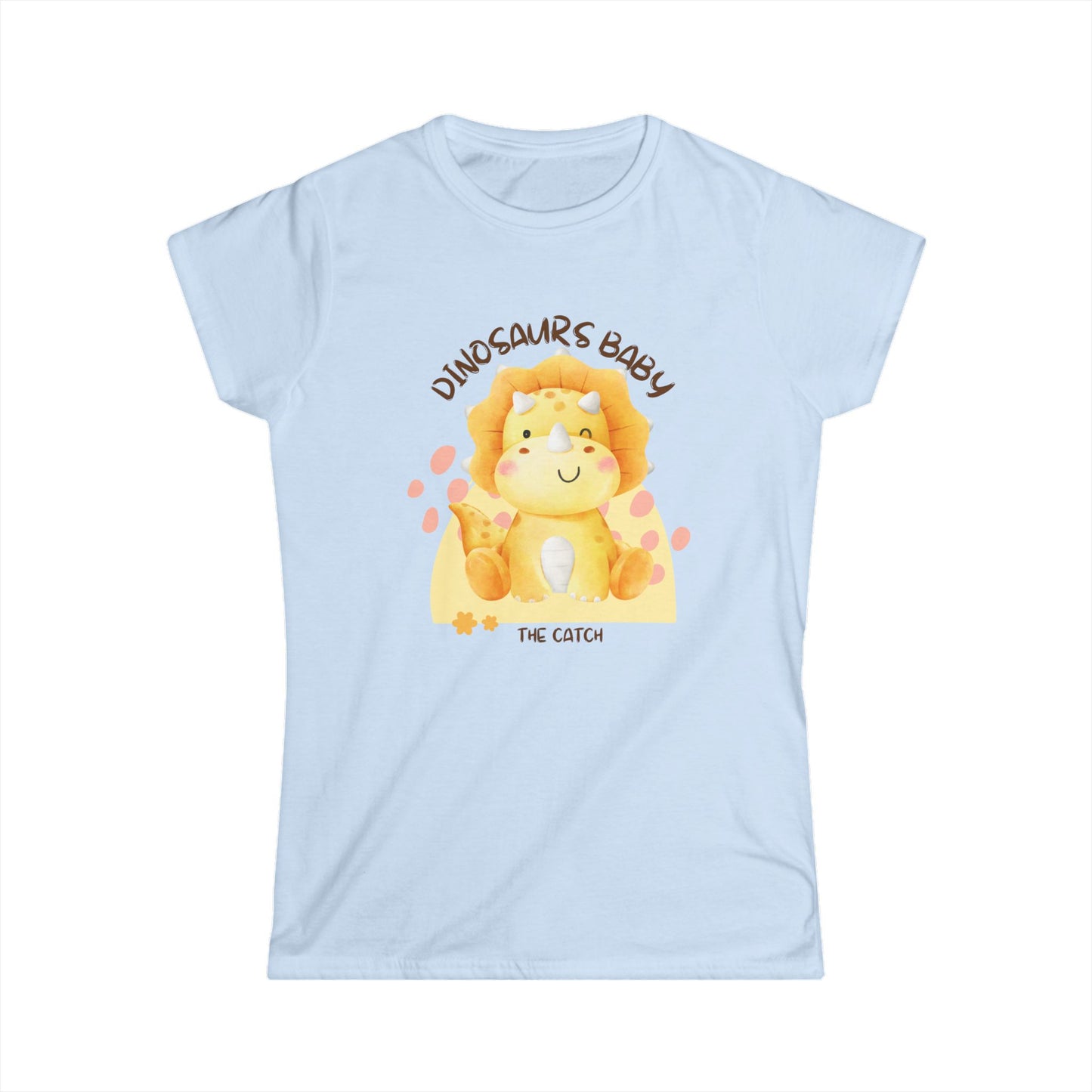 Cute Dinosaur Baby Graphic Tee, Perfect for Kids Birthdays, Baby Showers, Fun Gifts, Playtime Essentials, Lightweight Summer Wear - THE CATCH