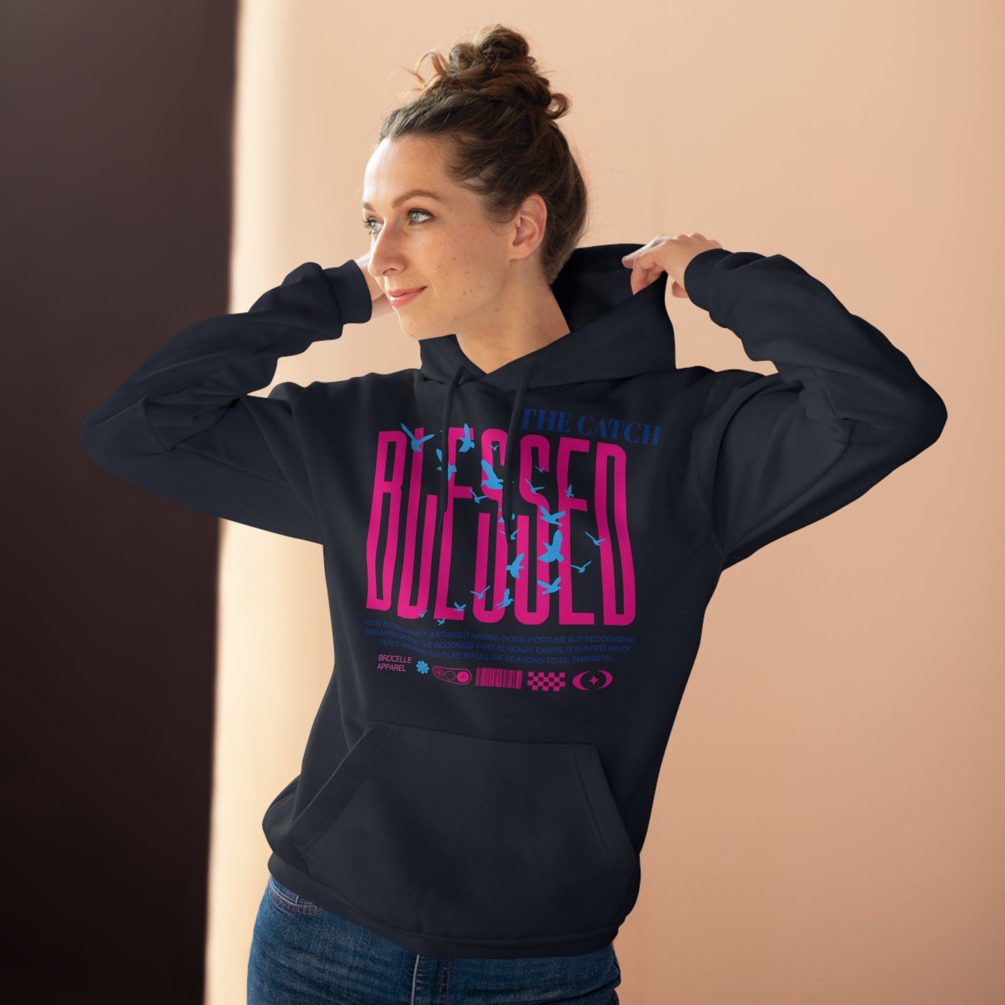 Blessed Pullover Hoodie - Comfy Spiritual Wear for Everyday Inspiration