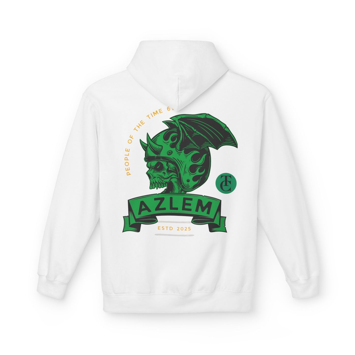 Midweight Softstyle Fleece Hoodie - Azlem Skull Design - THE CATCH