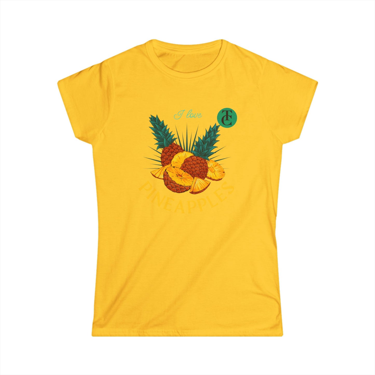 Pineapple Vibes Women's Tee, Tropical Shirt, Summer Outfit, Casual Wear, Gift for Fruit Lovers - THE CATCH