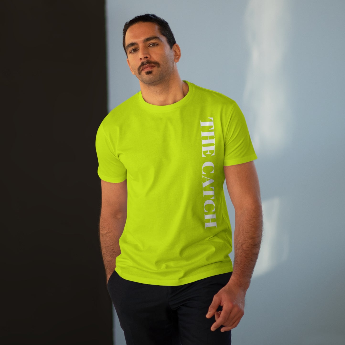 Men's Modern-Fit Tee - Stylish Casual Tee with "THE CATCH" Design