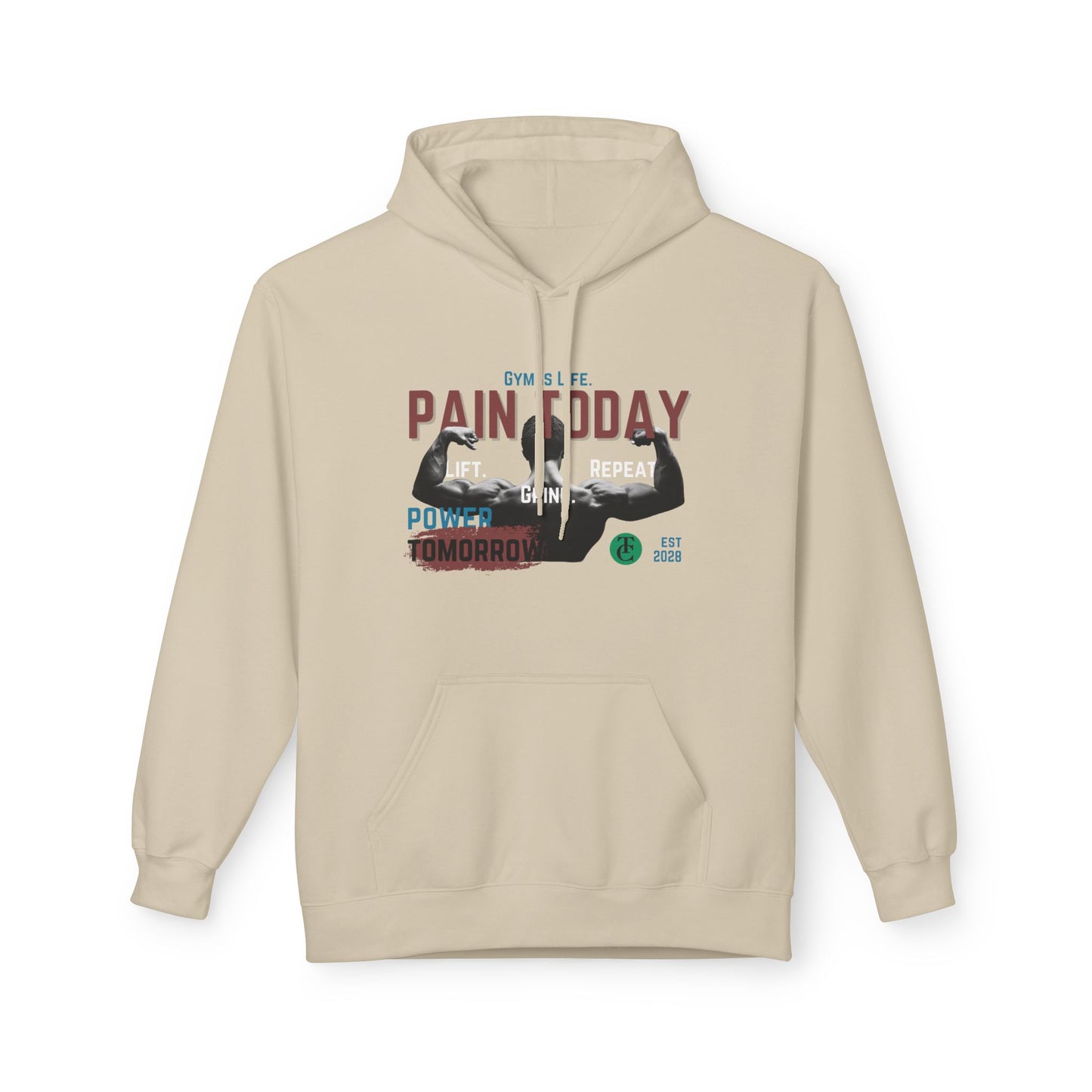 Empowering Fleece Hoodie | Gym Motivation | Pain Today, Power Tomorrow Workout Gear | Fitness Gift | Casual Wear - THE CATCH