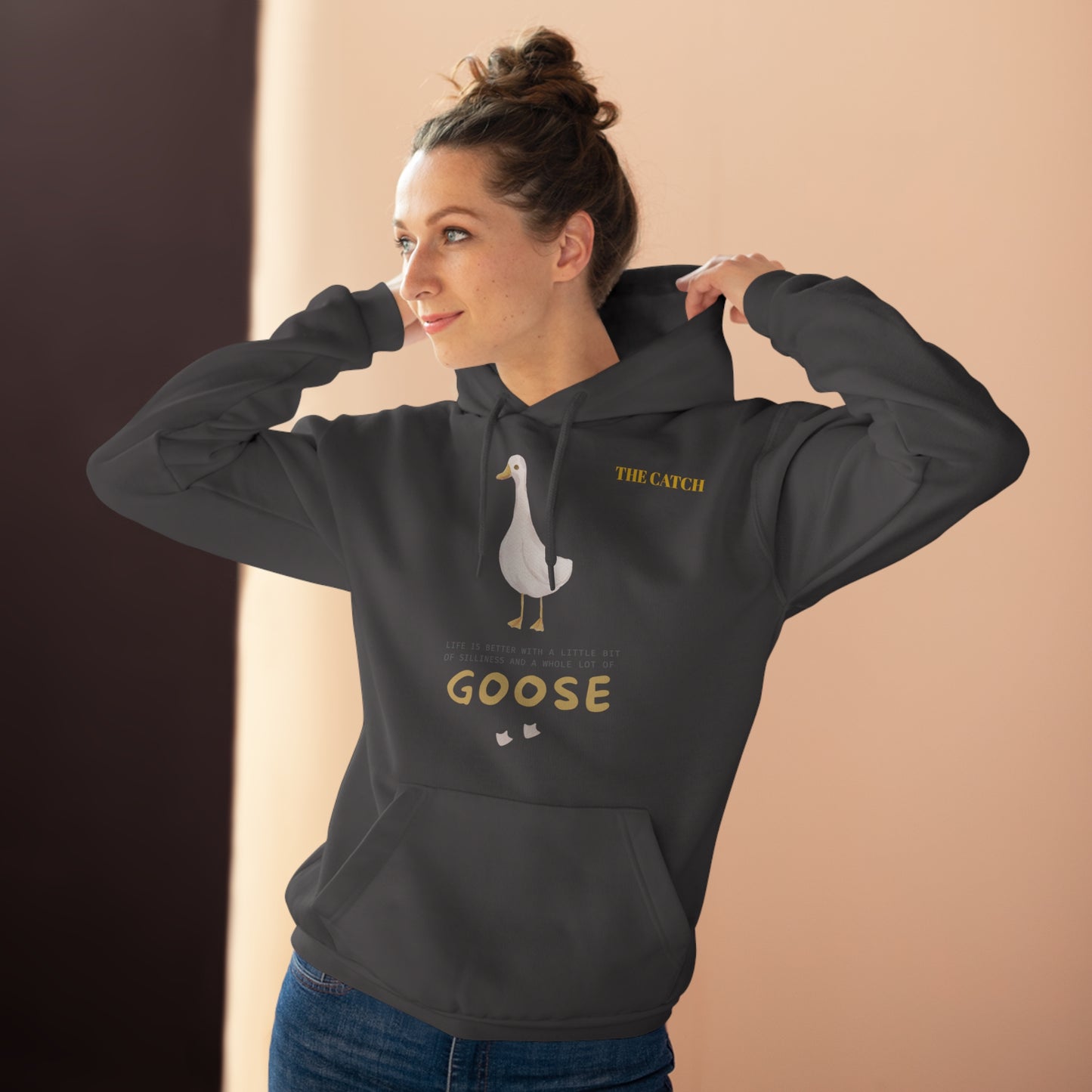 Funny Goose Quote Pullover Hoodie - Life is Better with a Little Bit of Goose