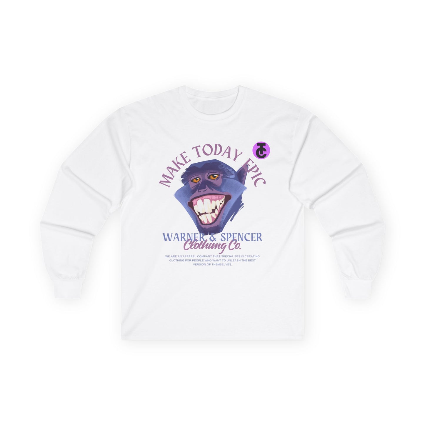 Make Today Epic Long Sleeve Tee - Fun Graphic Shirt for Everyday Wear