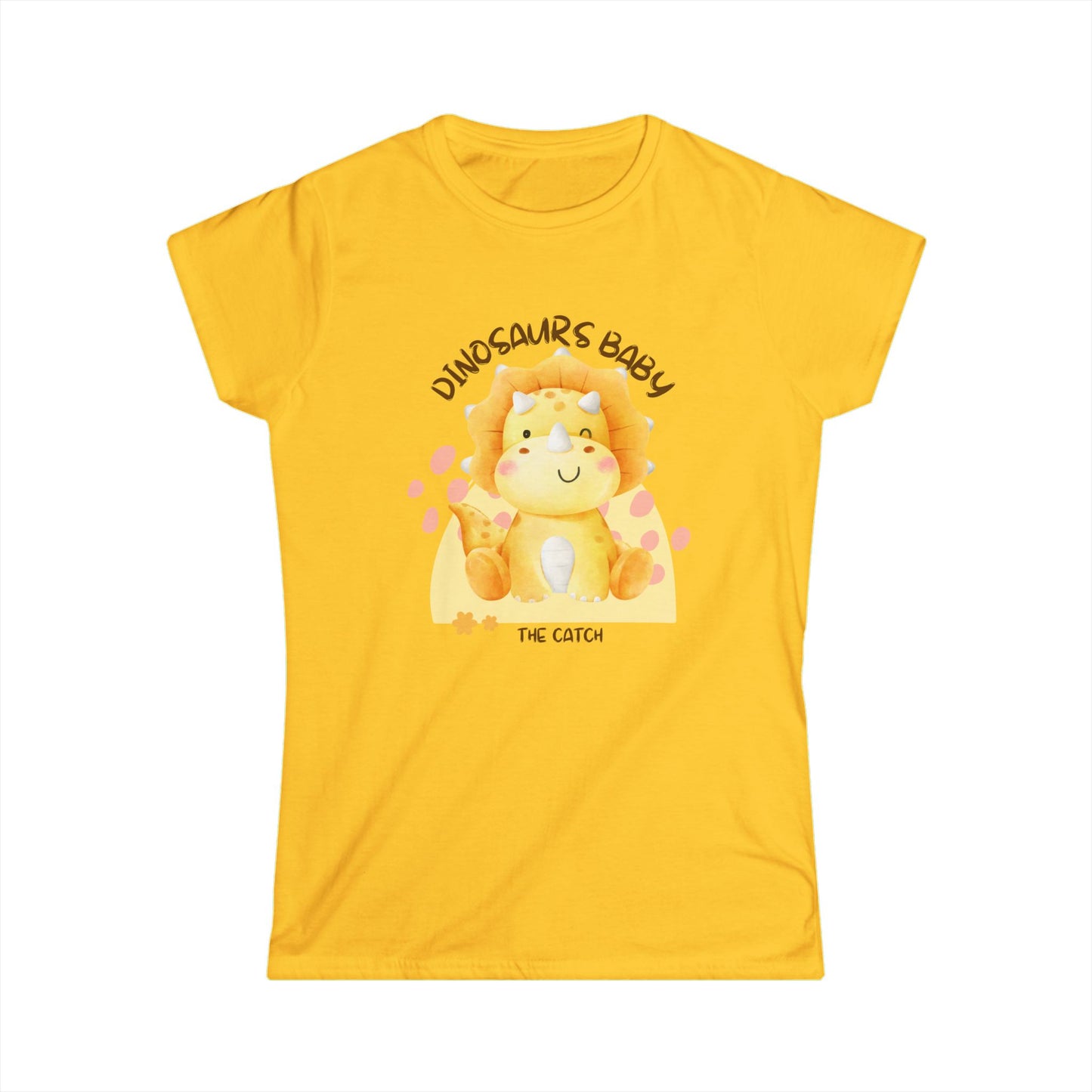 Cute Dinosaur Baby Graphic Tee, Perfect for Kids Birthdays, Baby Showers, Fun Gifts, Playtime Essentials, Lightweight Summer Wear - THE CATCH