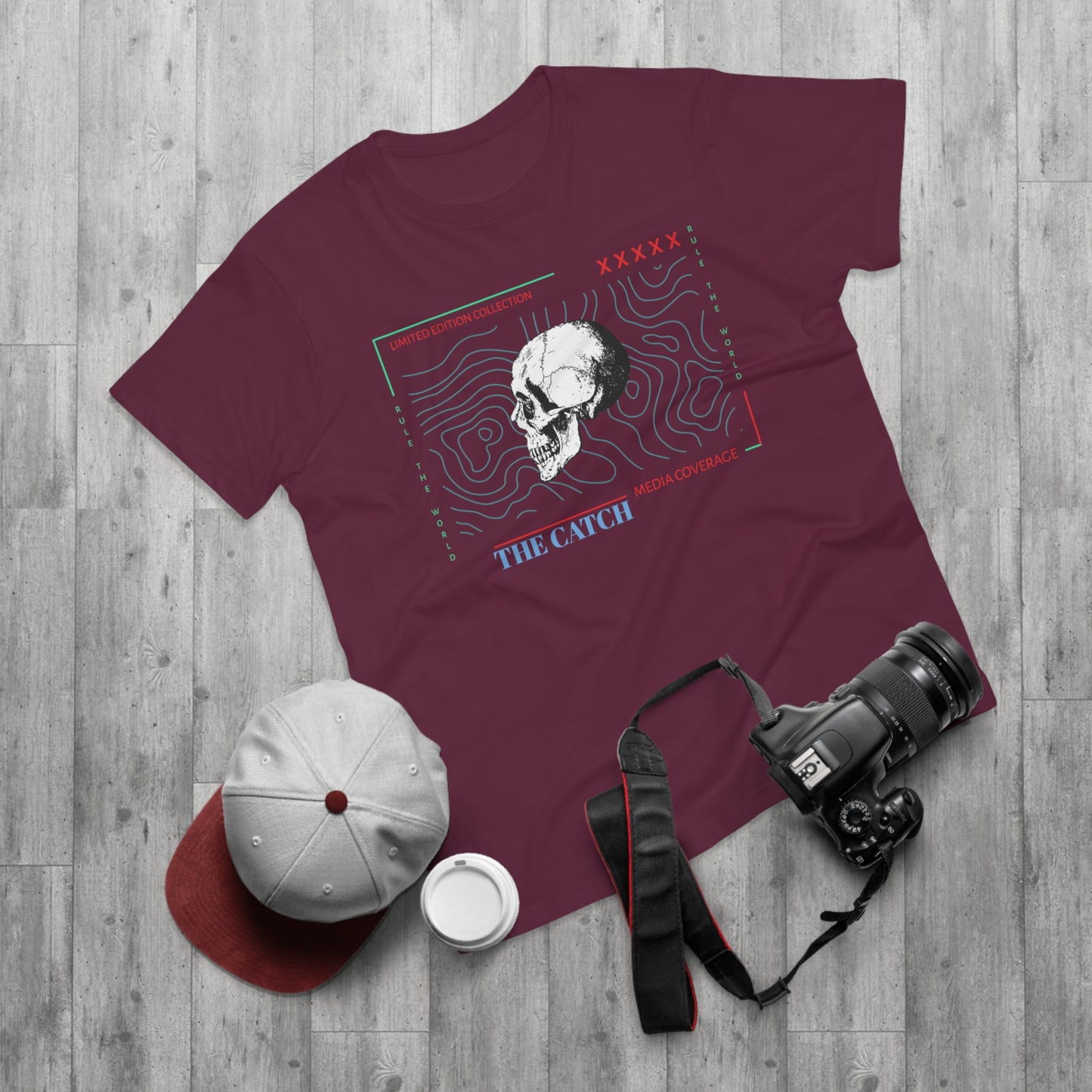 Limited Edition Skull Graphic Men's T-Shirt - The Catch Media Coverage