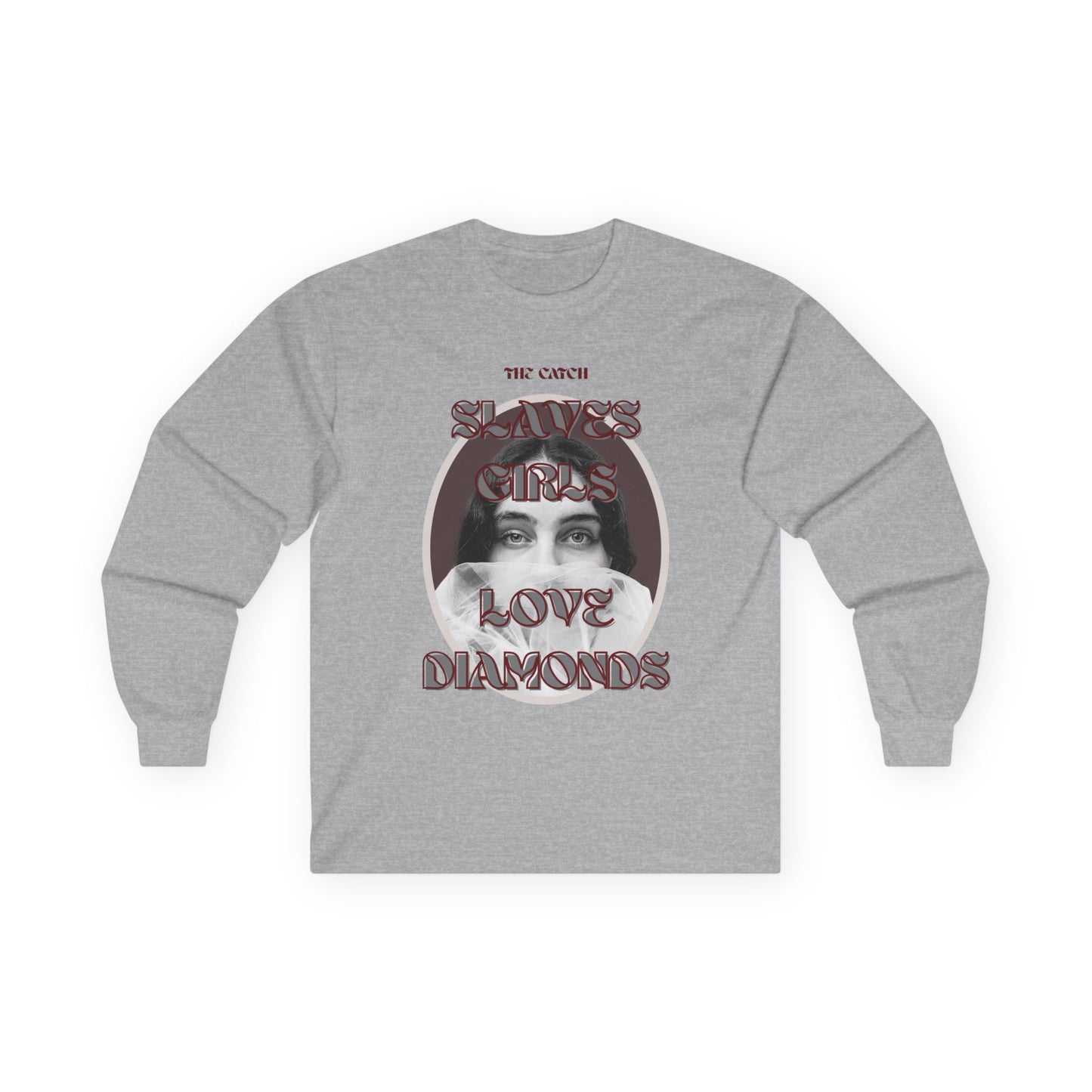 'Girls Love Diamonds' Long Sleeve Tee - Stylish Cotton Shirt for Fashion Lovers - THE CATCH