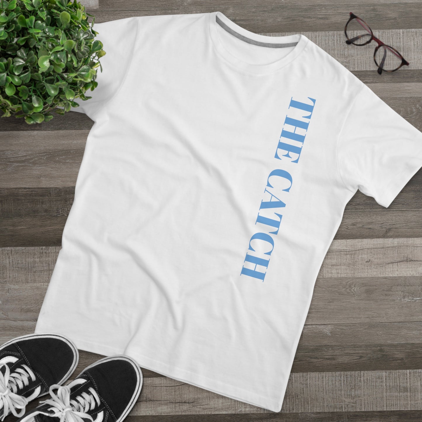 Men's Modern-fit Tee - 'The Catch' Graphic Tee with 'Reincarnation' Design