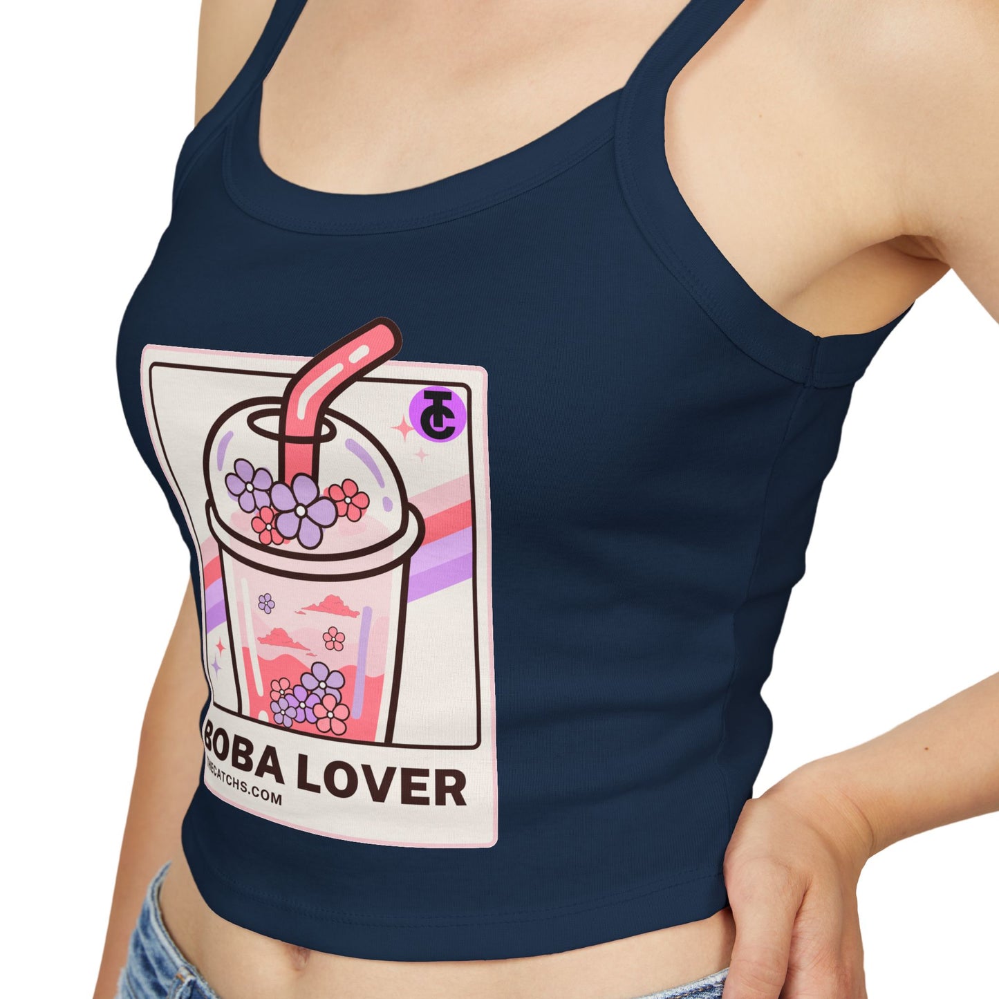 Boba Lover Women's Spaghetti Strap Tank Top | Cute Summer Top, Bubble Tea Apparel, Gift for Boba Fans, Casual Wear, Hot Weather Style