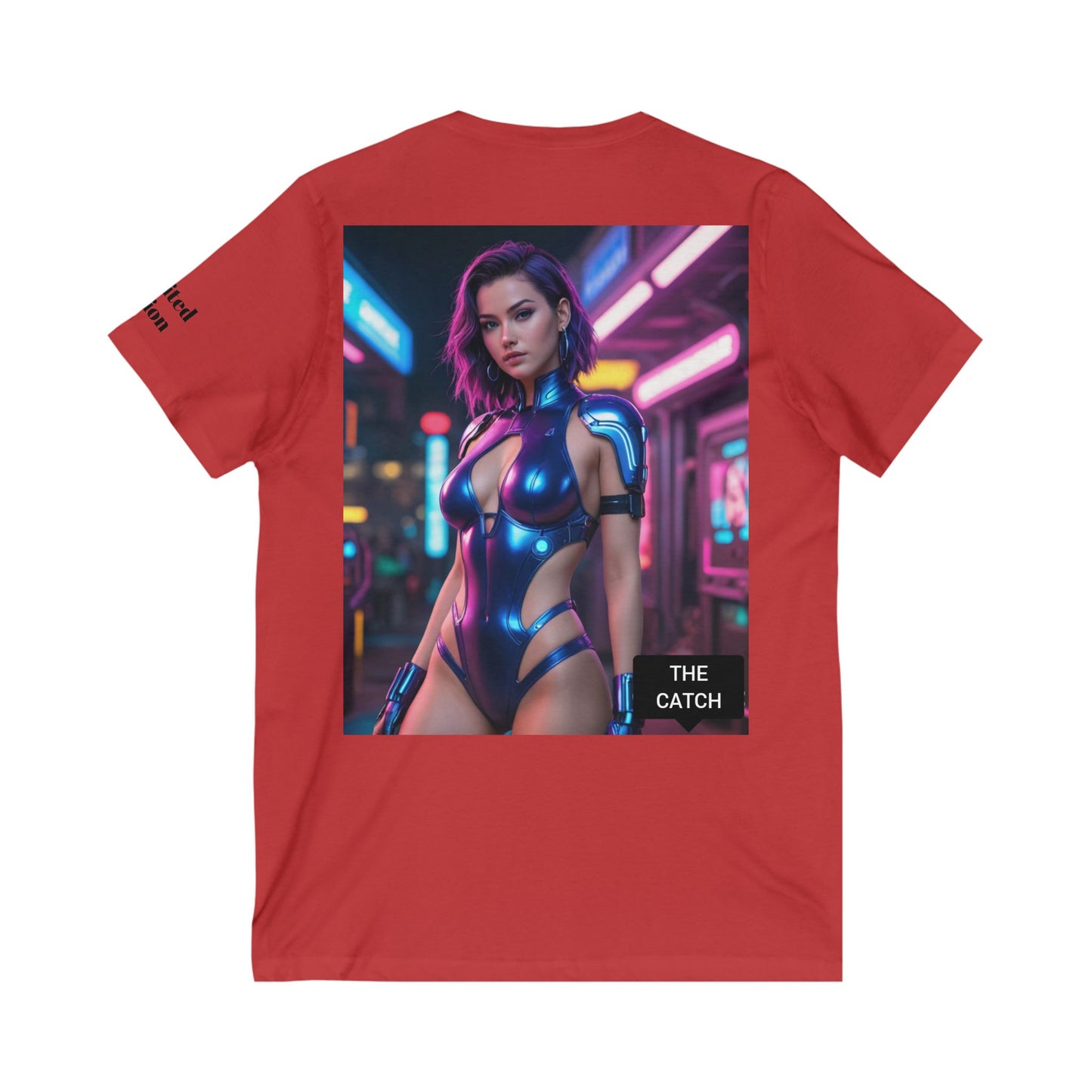 Unisex Jersey Short Sleeve V-Neck Tee - THE CATCH