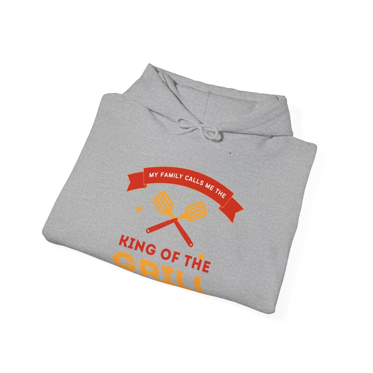 King of the Grill Heavy Blend™ Hooded Sweatshirt, BBQ Sweatshirt, Father's Day Gift, Grilling Hoodie, Casual Comfort Wear