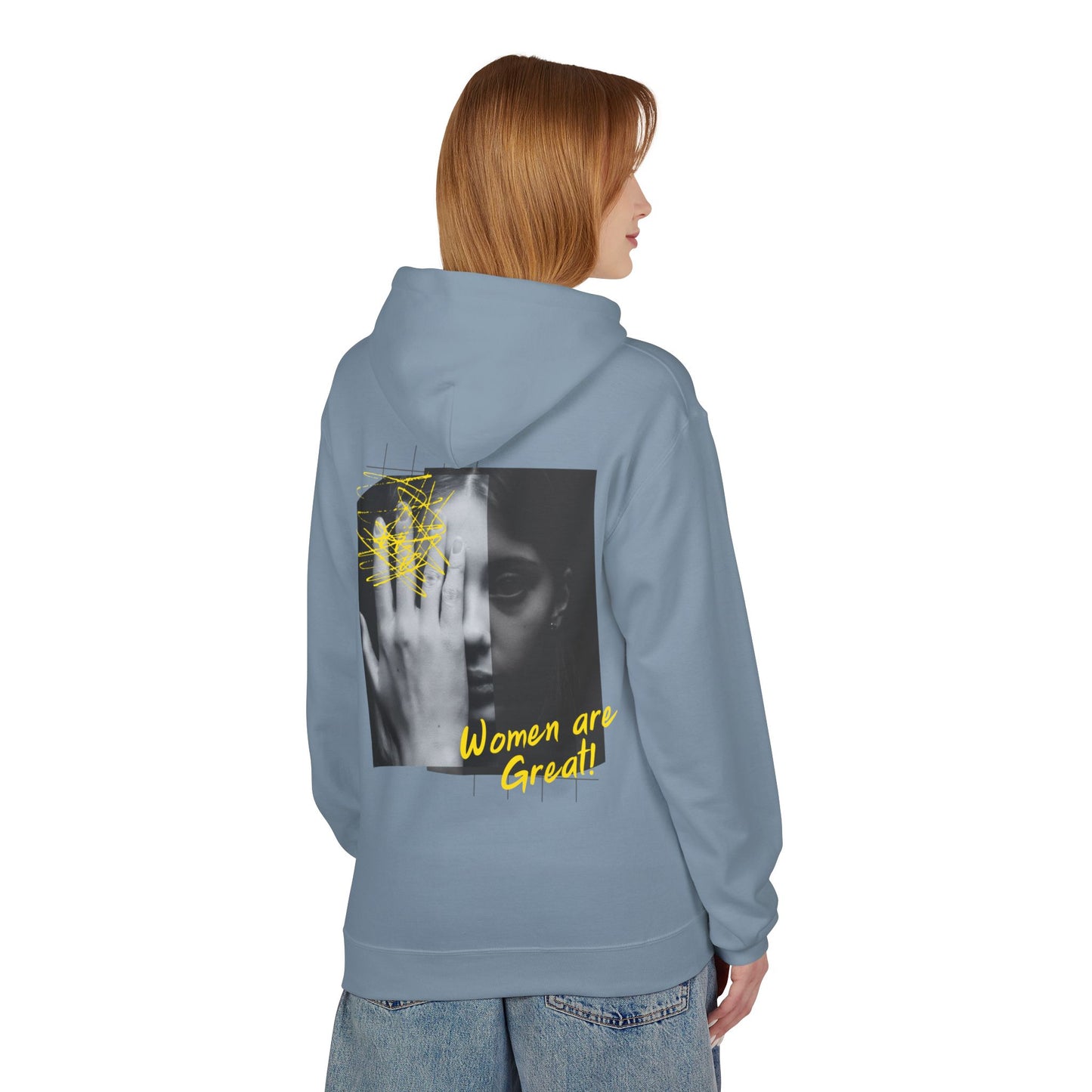 Empowering Women's Fleece Hoodie - "Strong Women Don't Wilt, They Bloom"