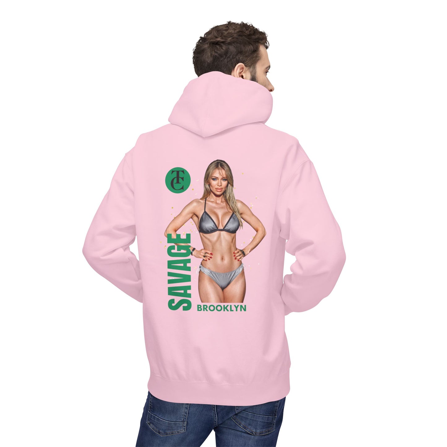 Savage Brooklyn Midweight Fleece Hoodie - Casual Streetwear Fashion