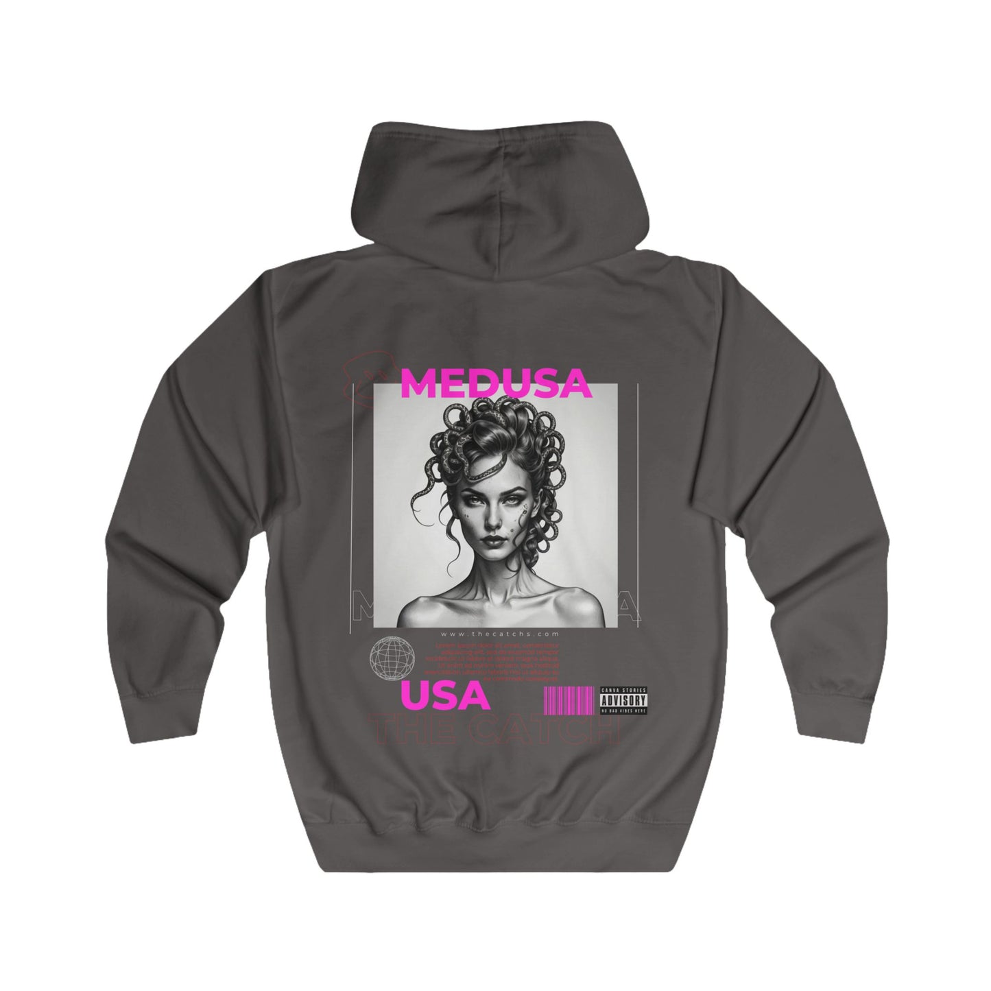 Medusa Graphic Full Zip Hoodie - The Catch - THE CATCH