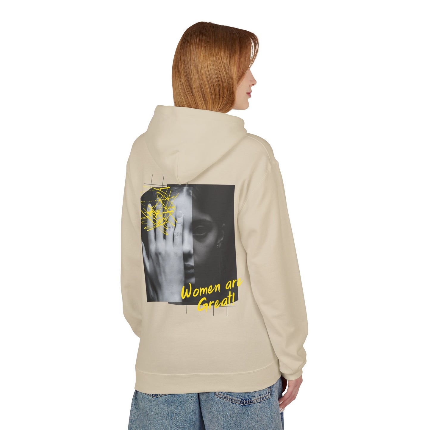 Empowering Women's Fleece Hoodie - "Strong Women Don't Wilt, They Bloom"