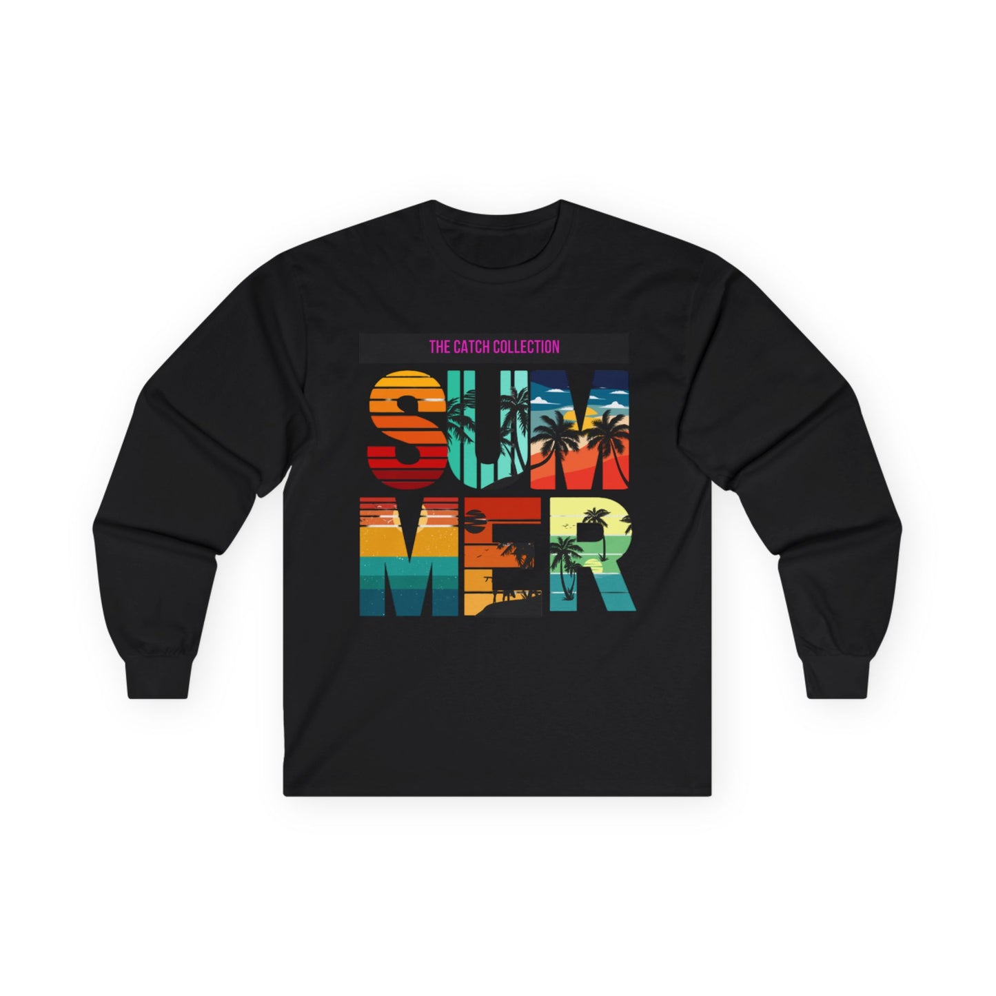 Catch Collection Summer Long Sleeve Tee - Cotton Shirt for Relaxed Vibes