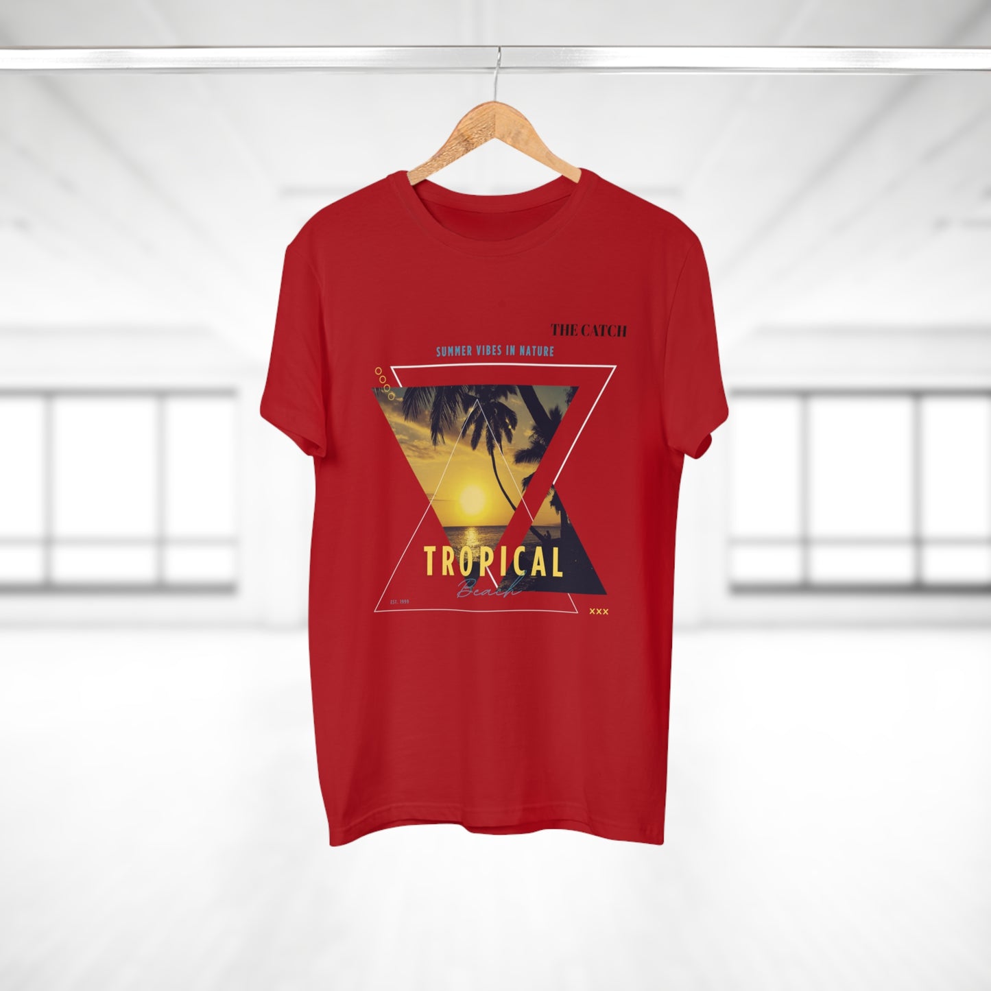 Tropical Vibes Men's T-Shirt - Summer Nature Graphic Tee